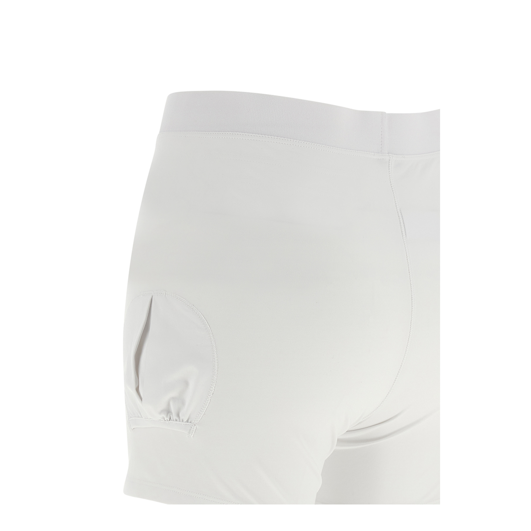 White Minidress With Classic Collar And Shorts In Cotton