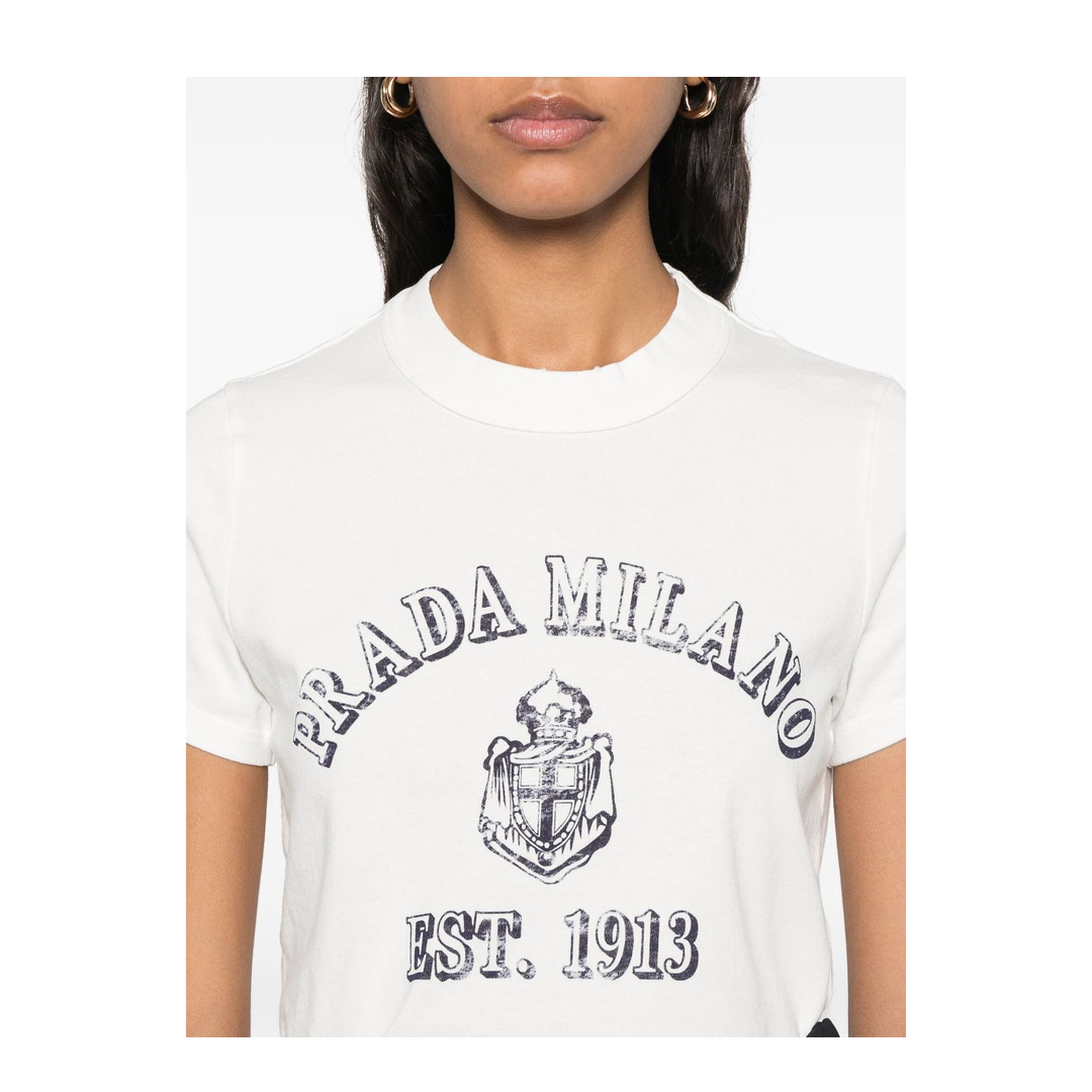MAYFEYR - Prada - Logo Print Jersey T-Shirt - 3557BSOOO16XQF0009