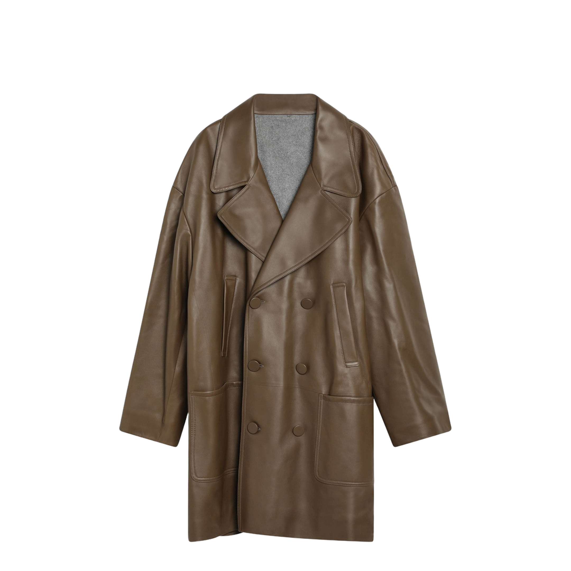 Coat Leather Beige