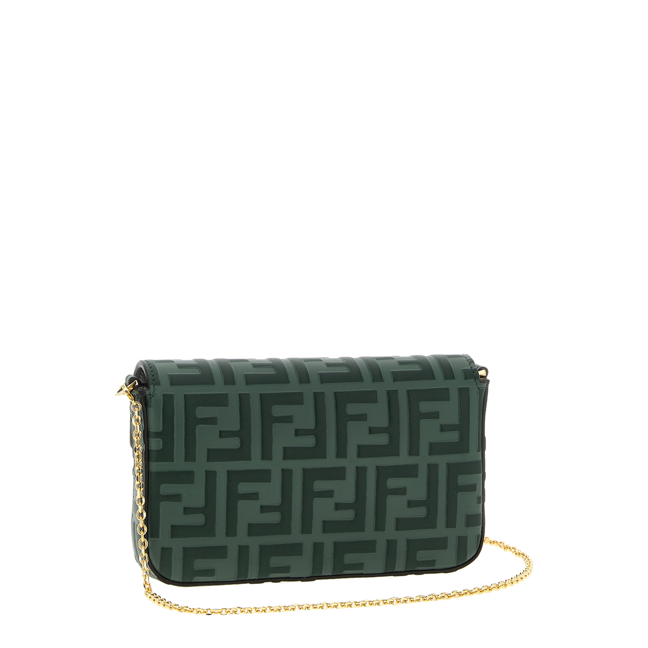 FF Diamonds Calfskin Wallet - Green