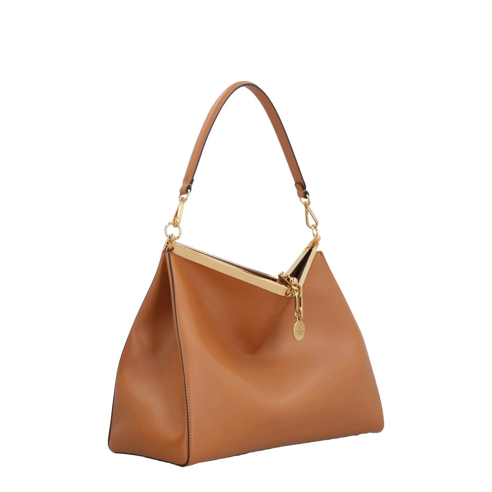 Large Shoulder Bag - Light Brown