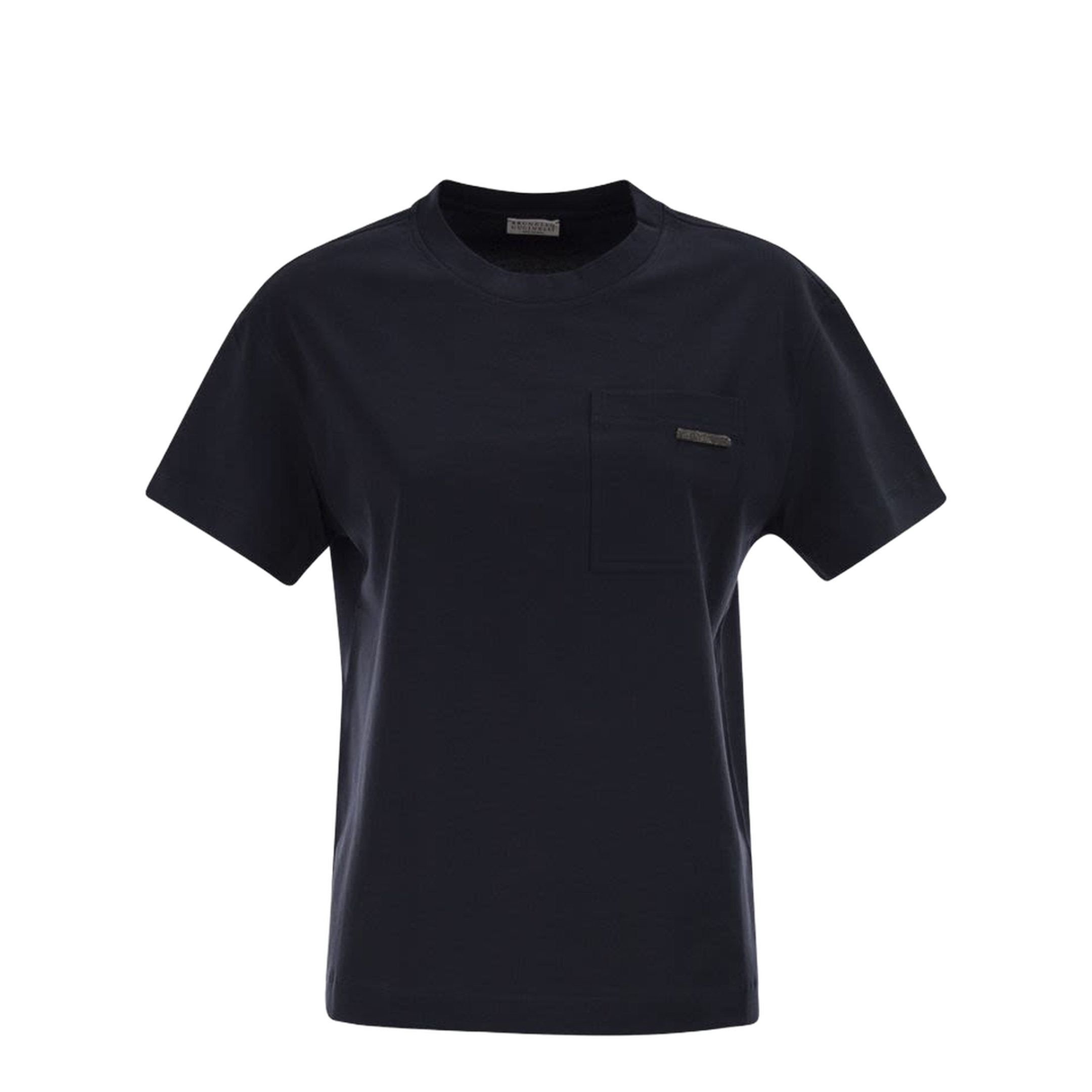 Cotton Jersey T-Shirt with Shiny Tab