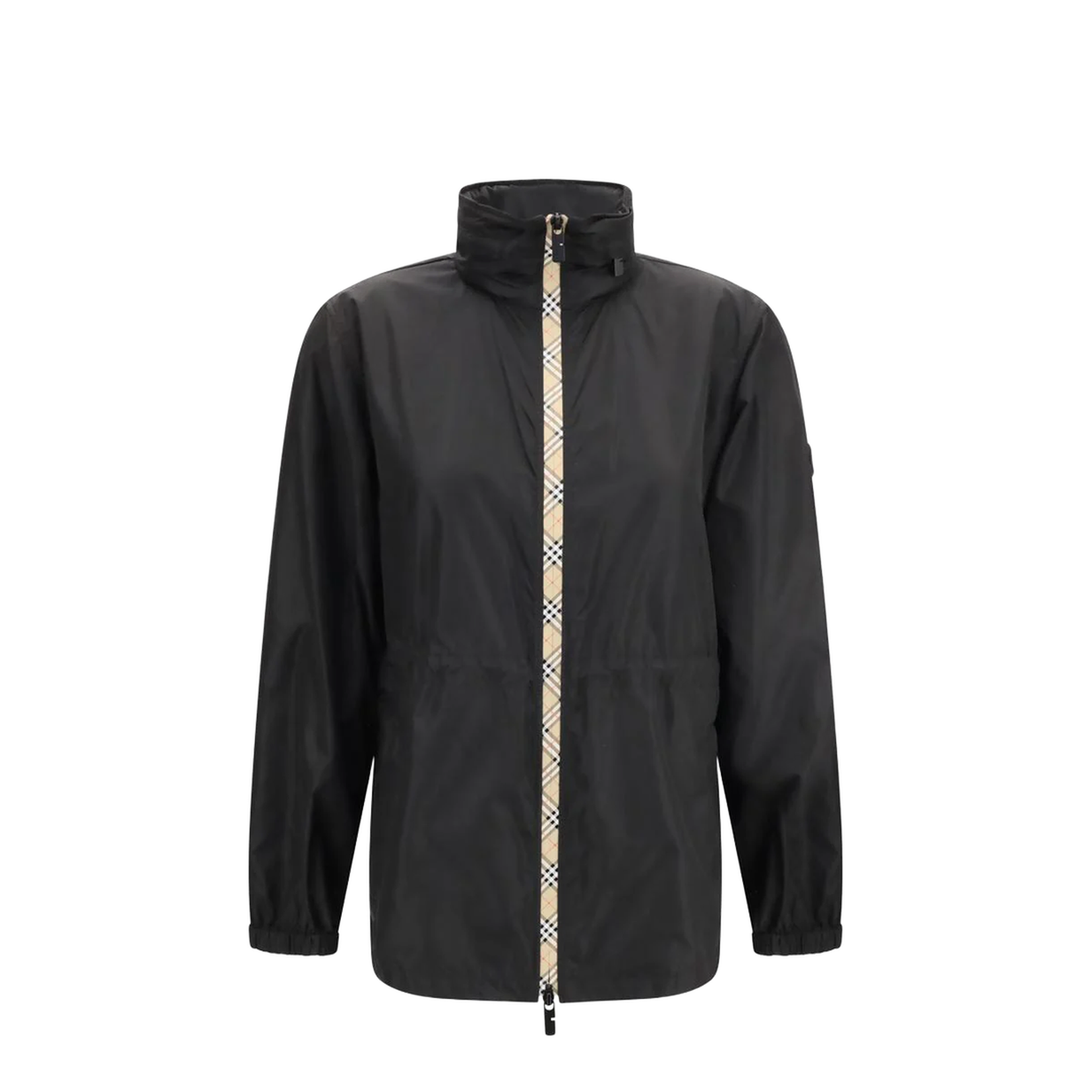 Check Motif Nylon Jacket