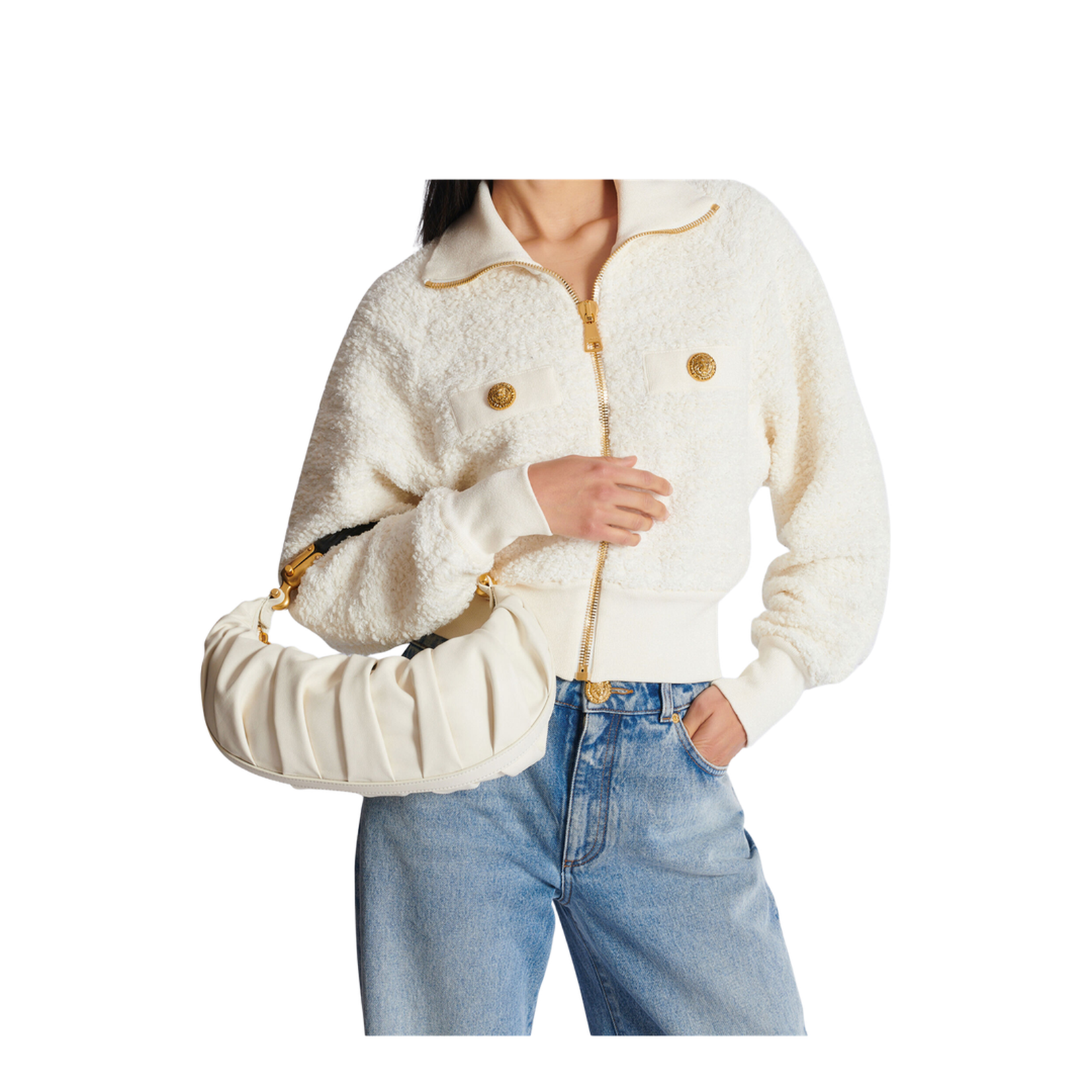 Medium Ebene Bag in Calfskin Leather