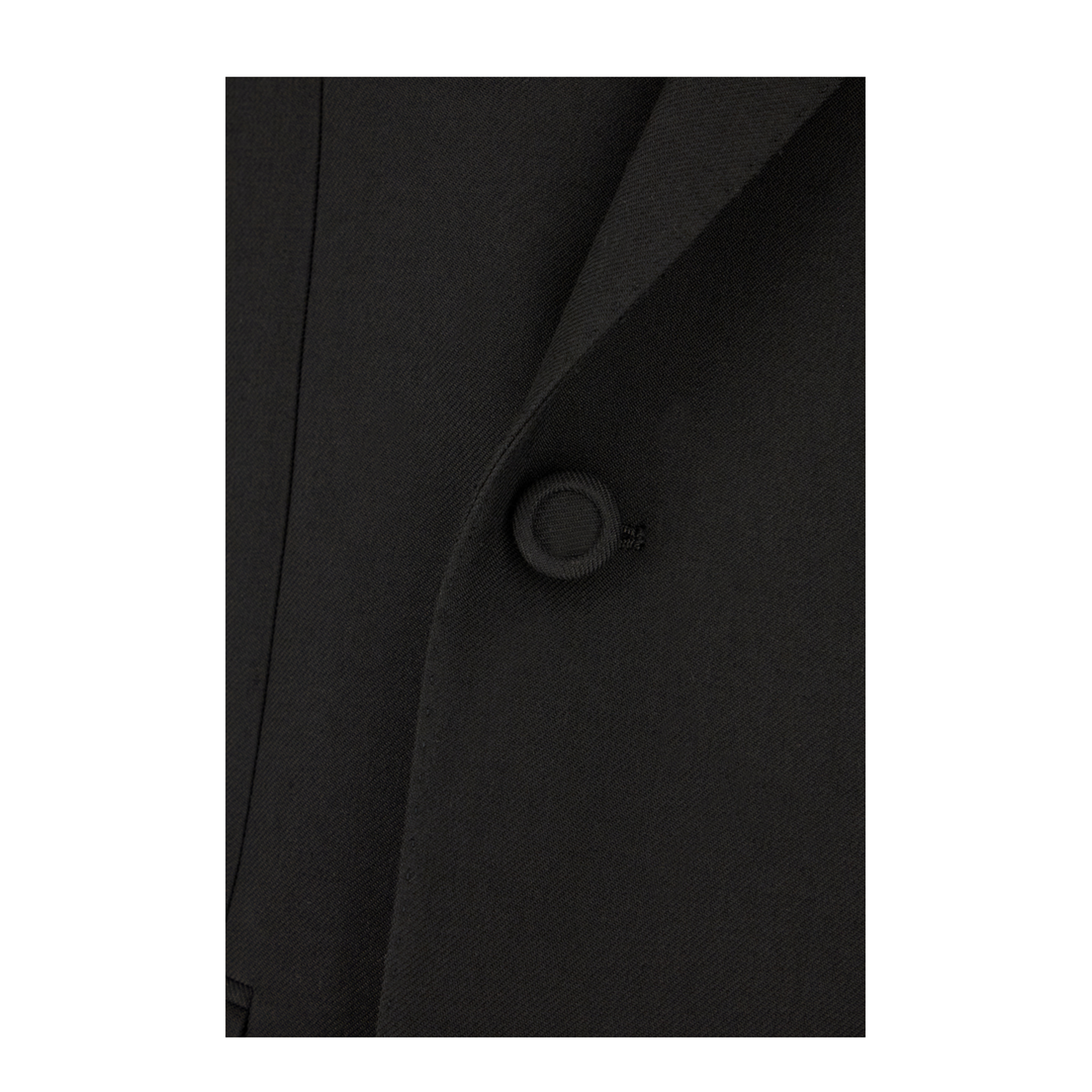 Black Polyester Blend Jacket
