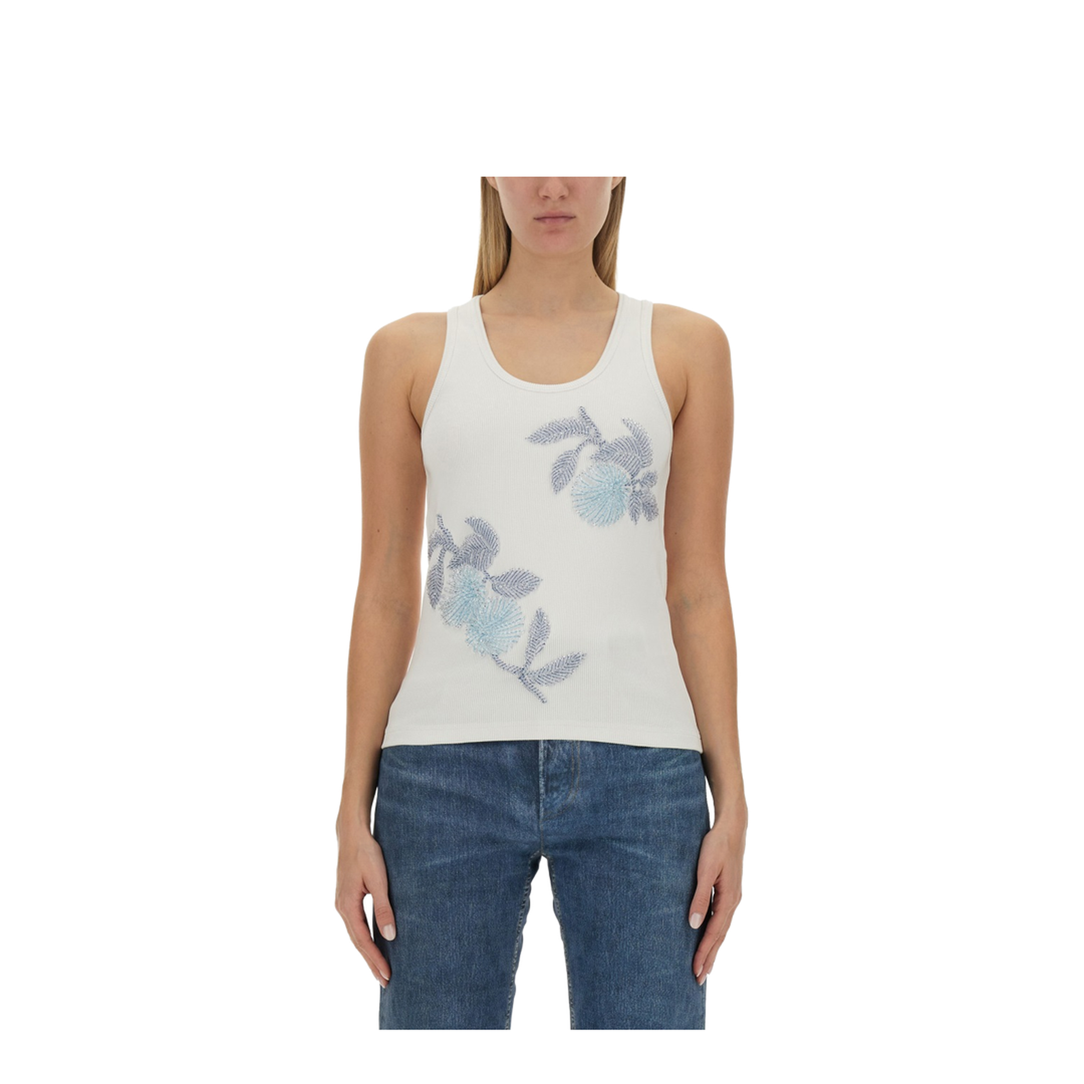 Embroidered Cotton Top