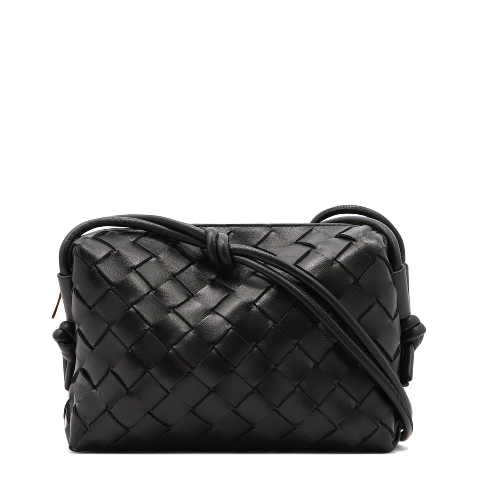 Loop Mini Leather Camera Bags - Black