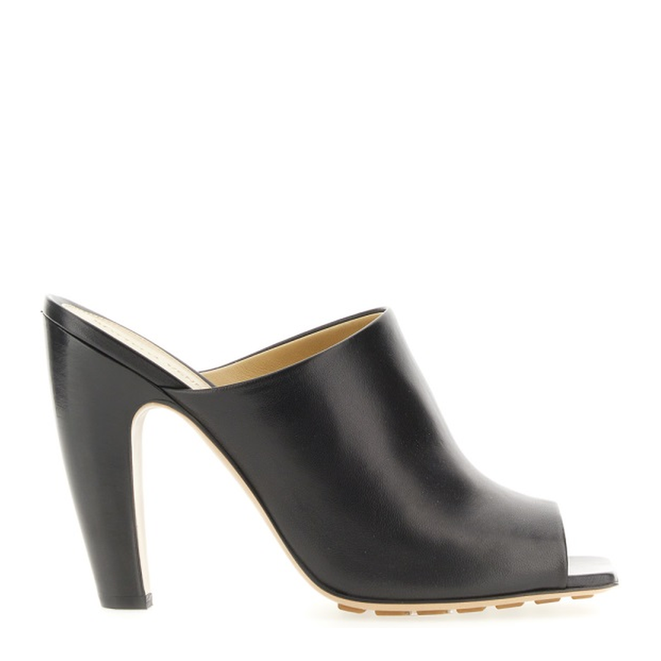 Black Nappa Leather Canalazzo Sandals