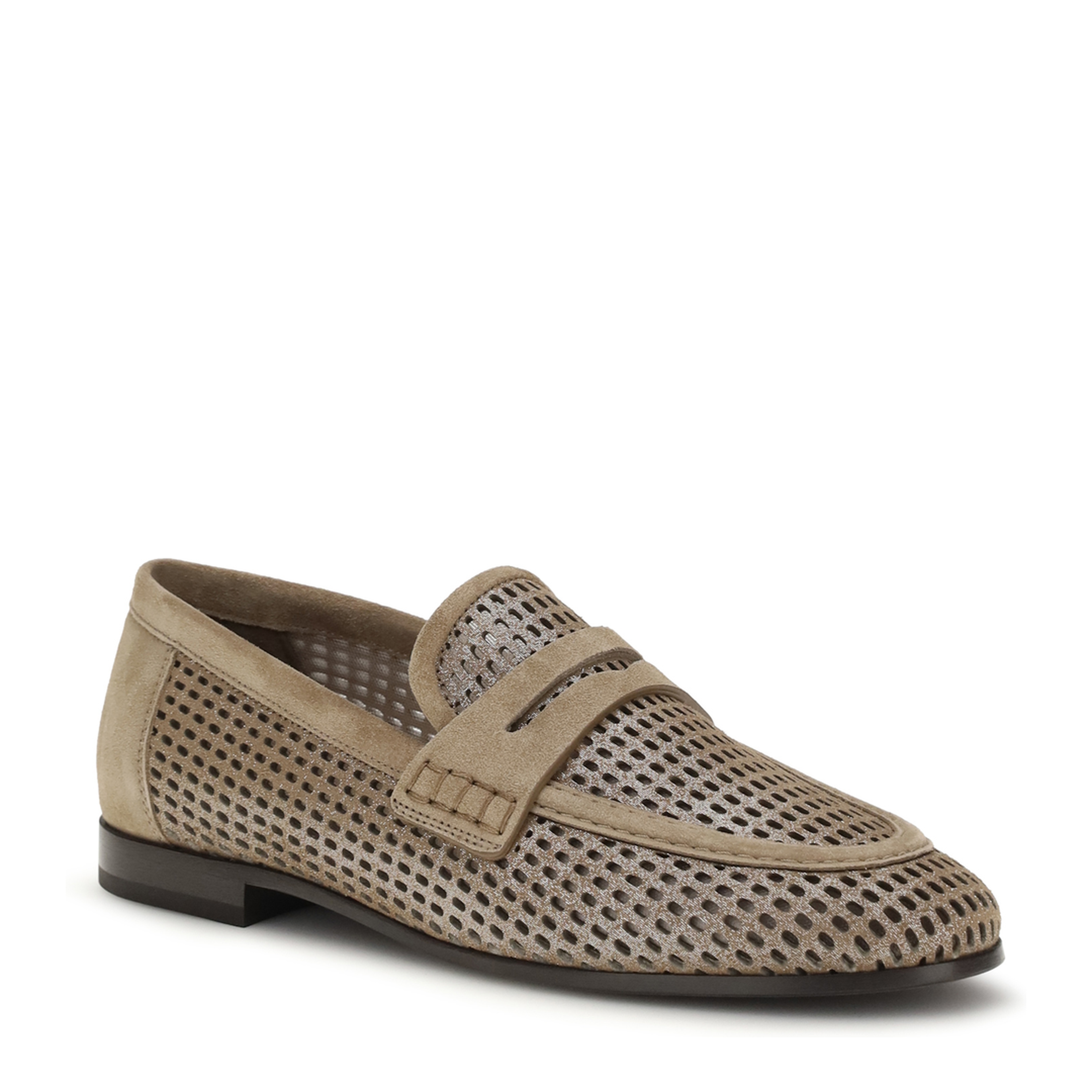 MAYFEYR - Brunello Cucinelli - Sparkling Net Leather Loafers - MZDVC3182