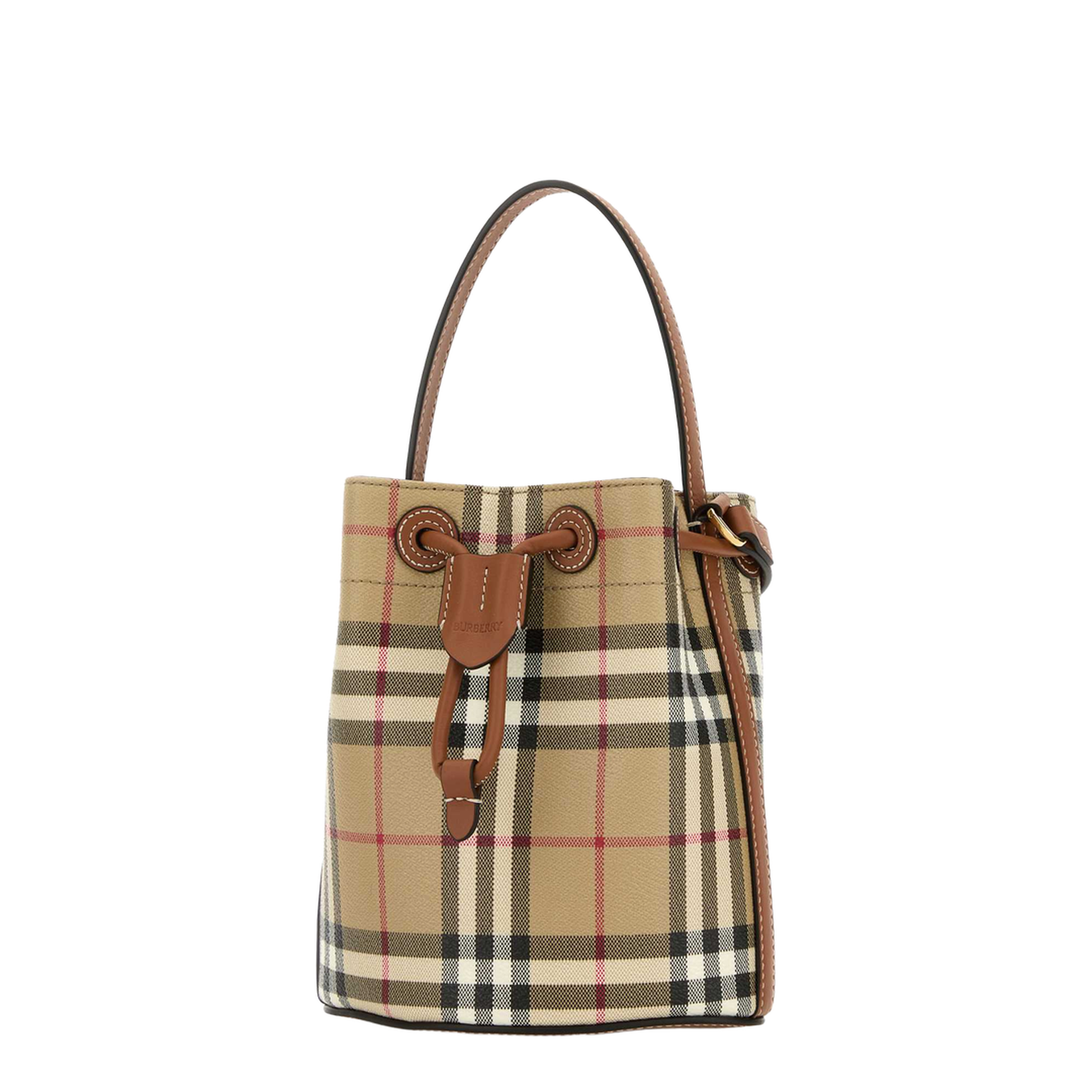 'Check' Mini Bucket Bag