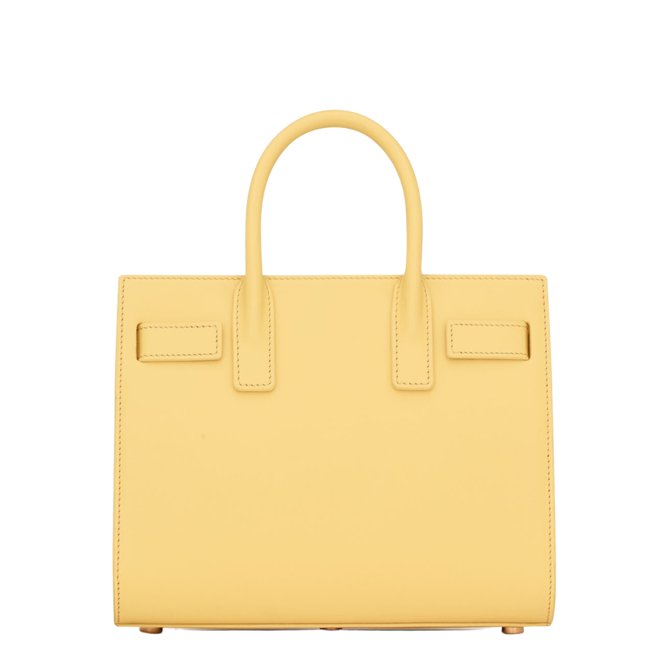 Sac de Jour Nano Smooth Leather Top-Handle Bag - Soft Lemon