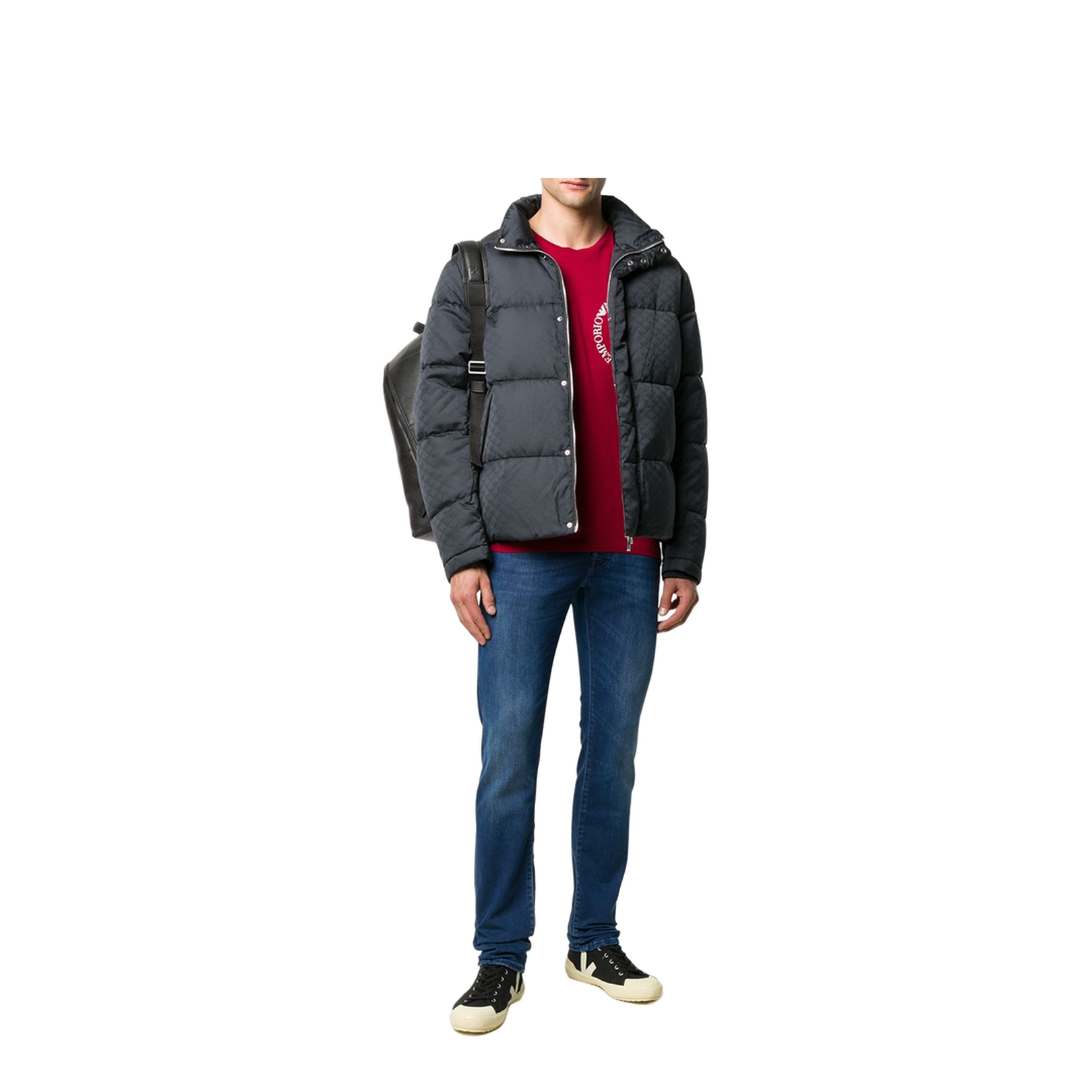 Dark Blue Padded Jacket