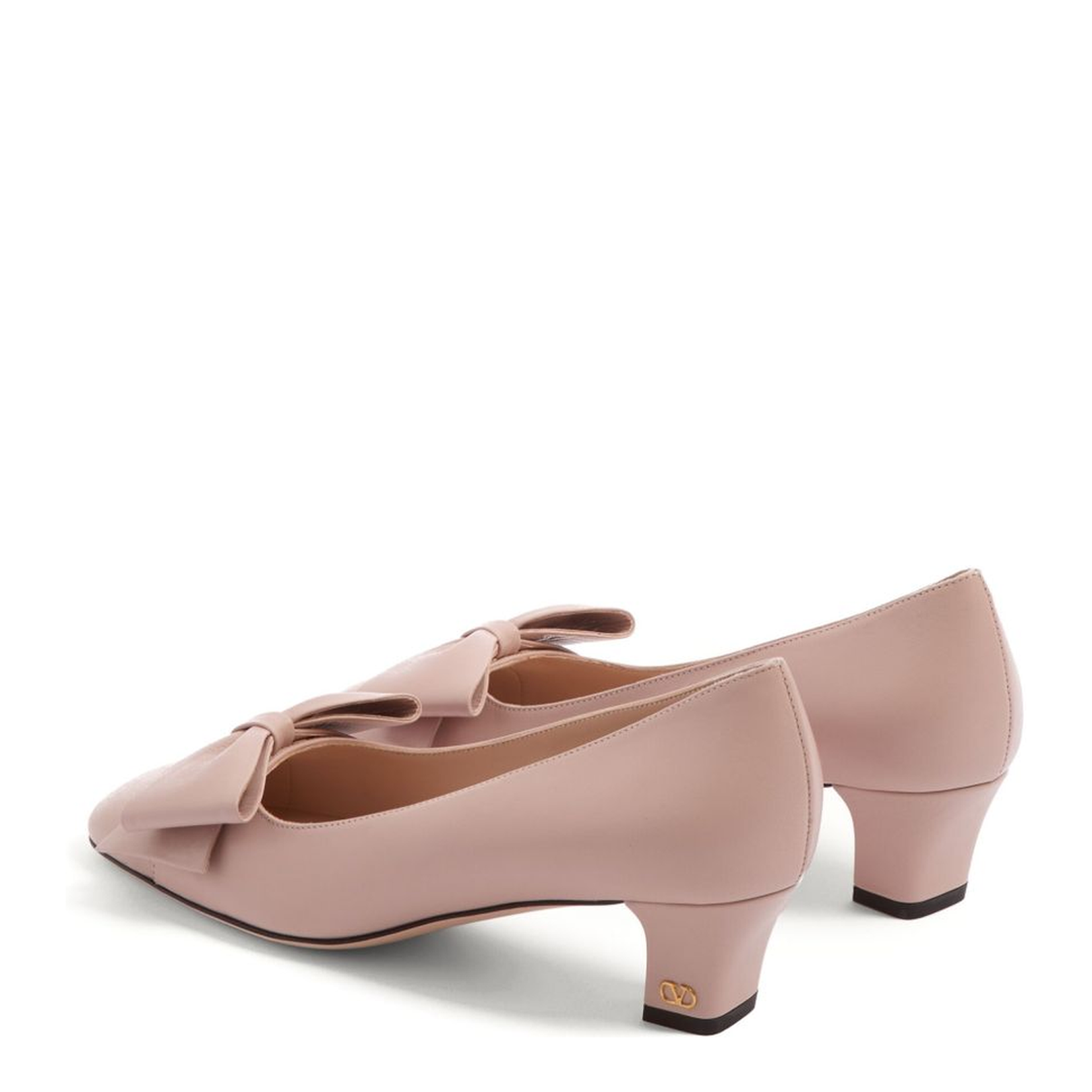 Bow Leather Pumps