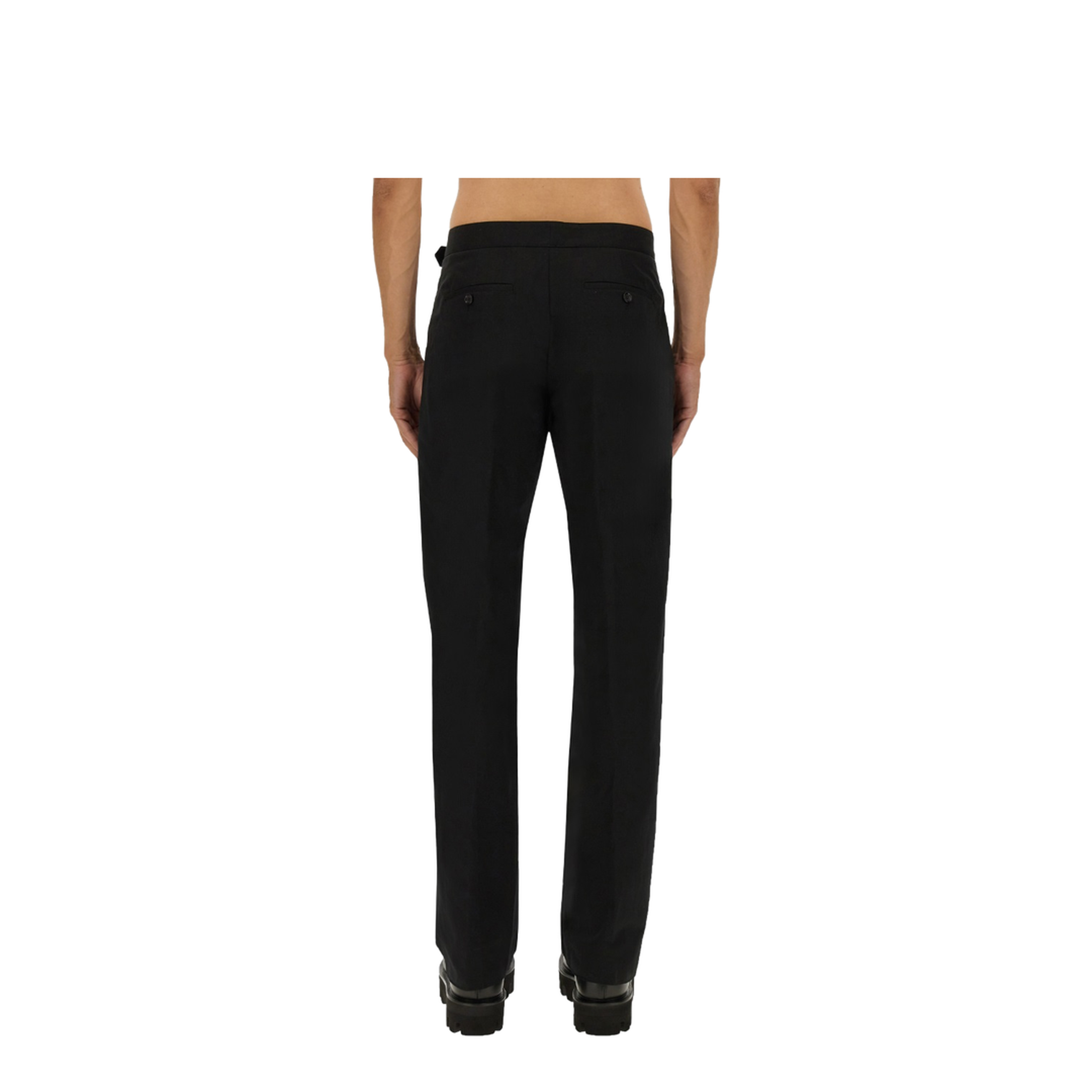 Pants with T-Bar Belt