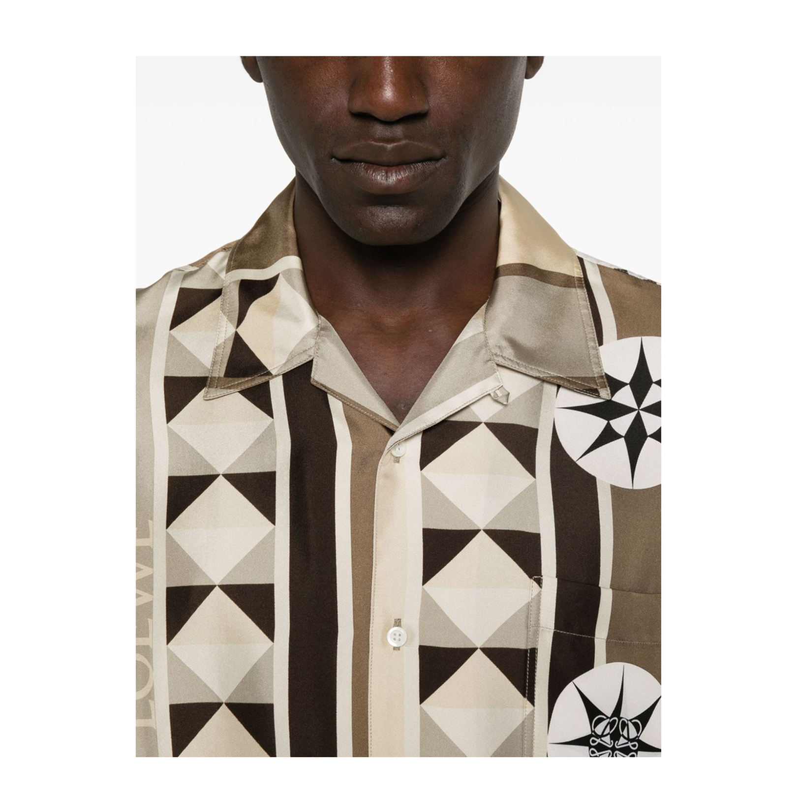 Short Sleeve Shirt in Silk Multicolor