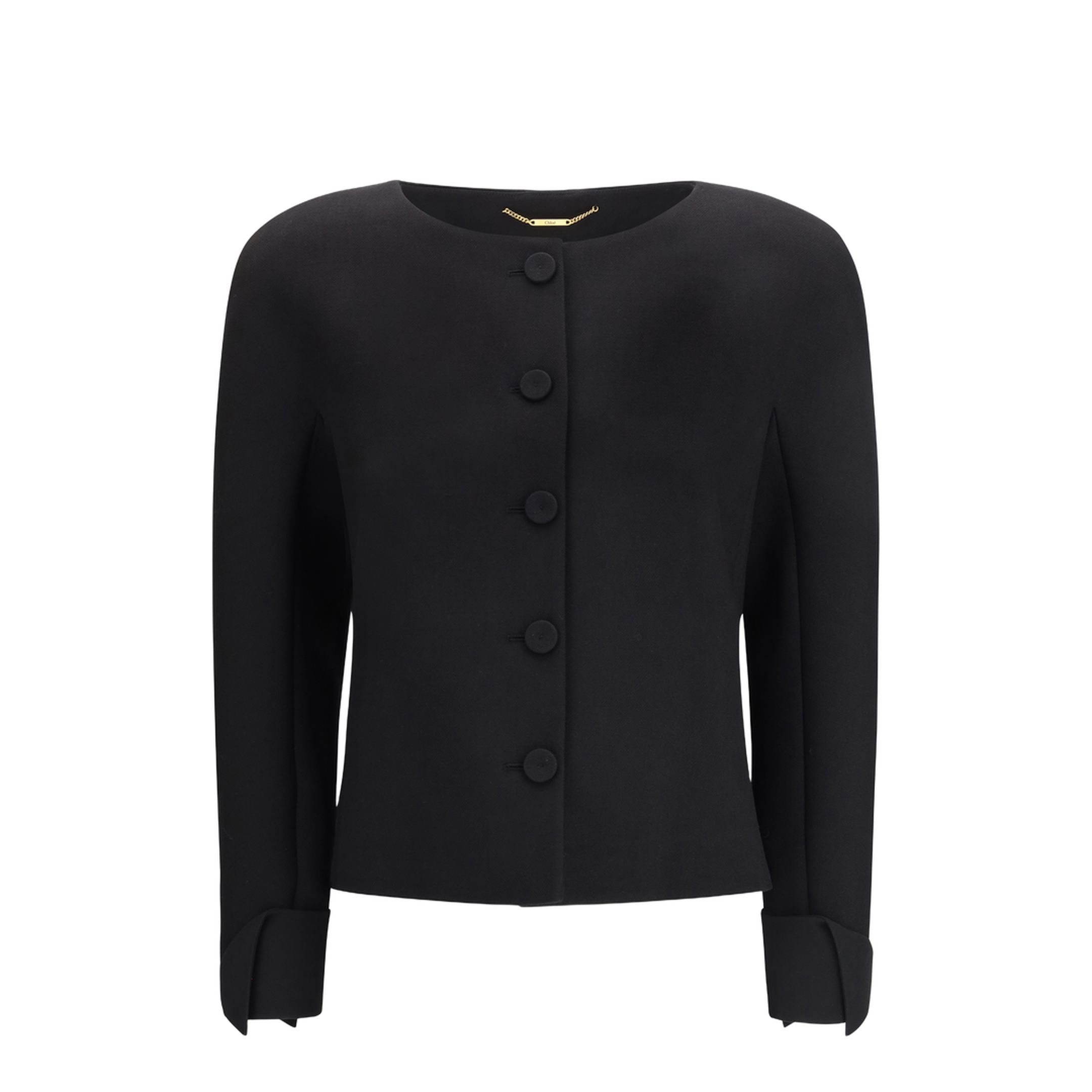 MAYFEYR - Chloè - Collarless Fitted Jacket In Wool Crêpe - CH26UVE04061
