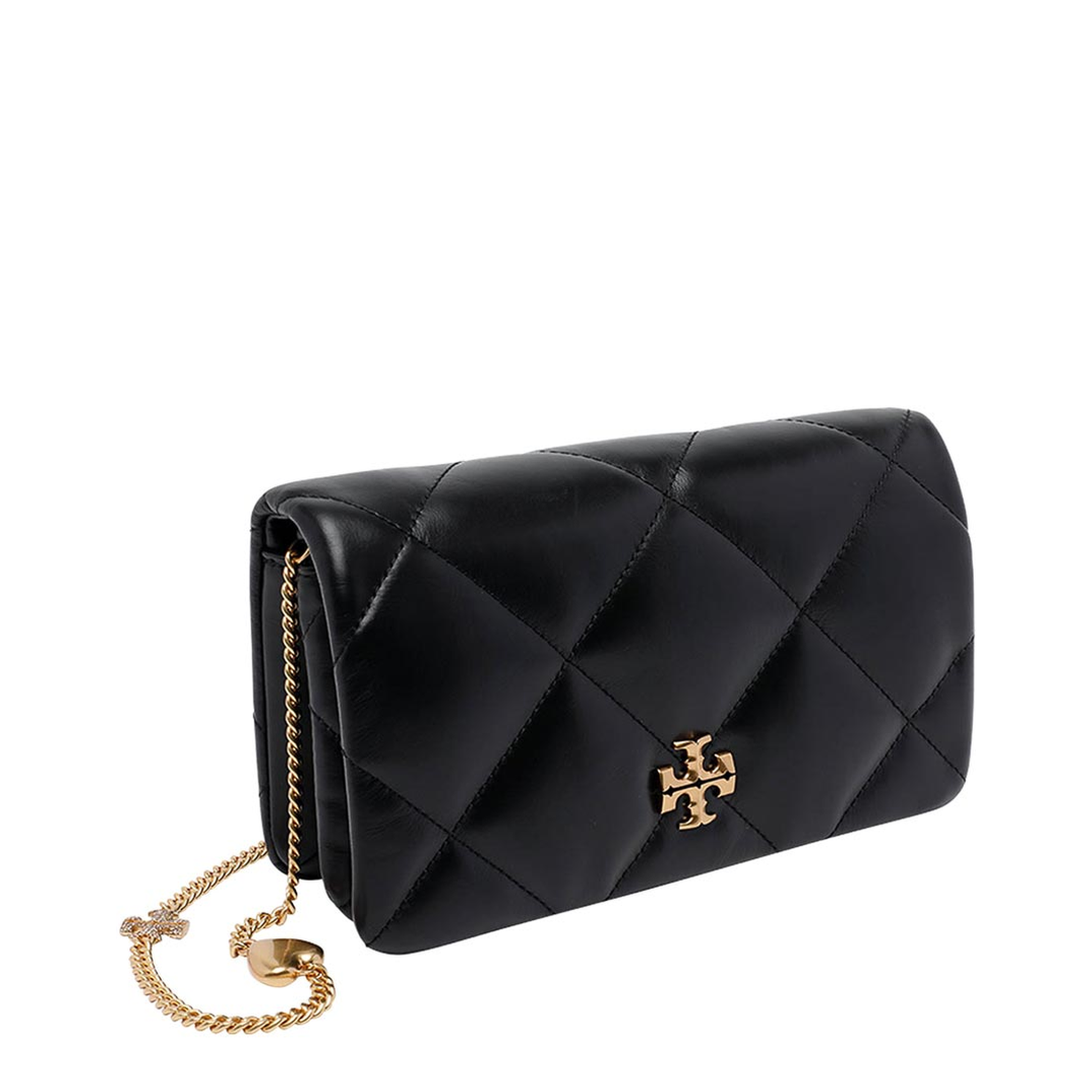 Kira Charm Diamond Quilt Chain Wallet Bag