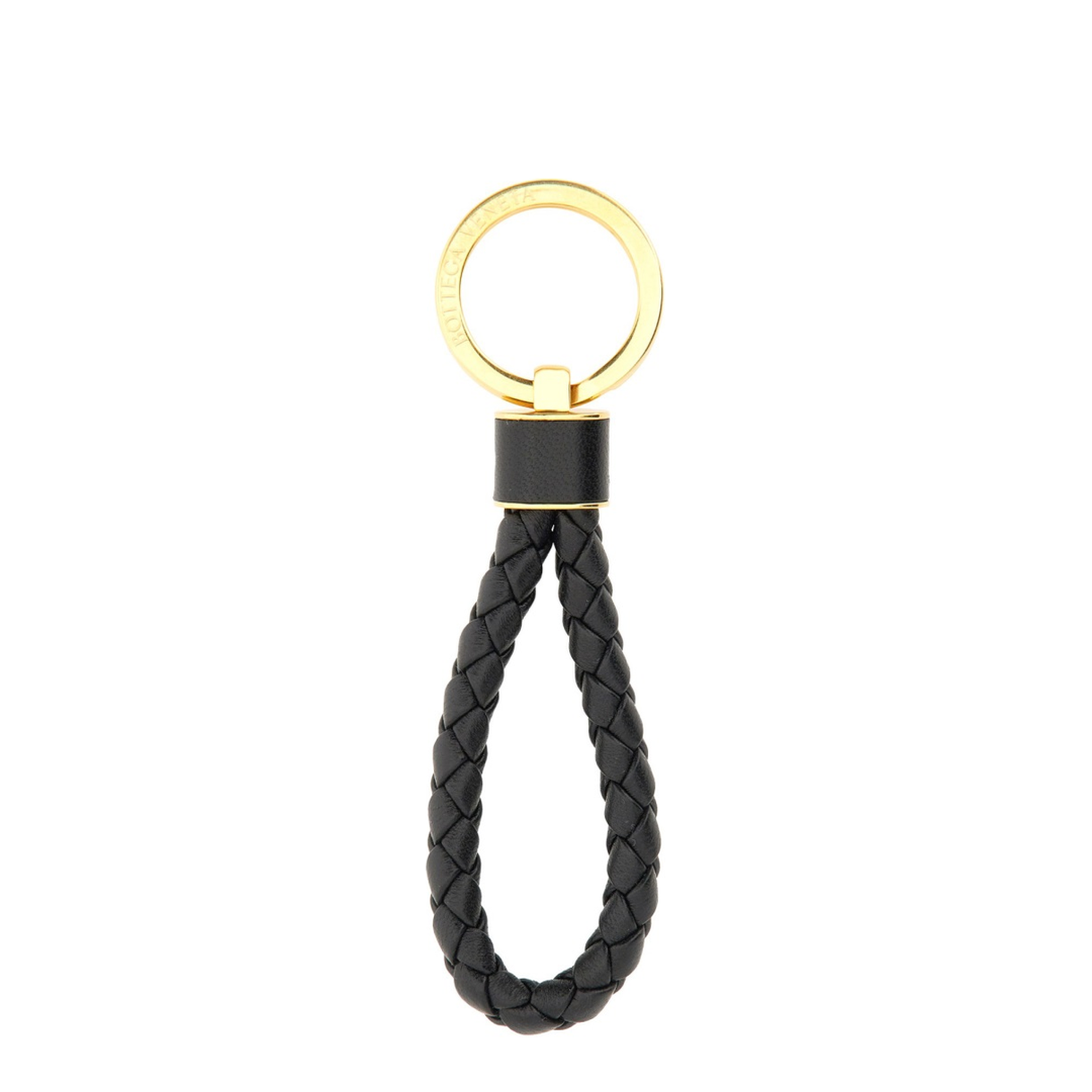 Intreccio Key Ring in Black