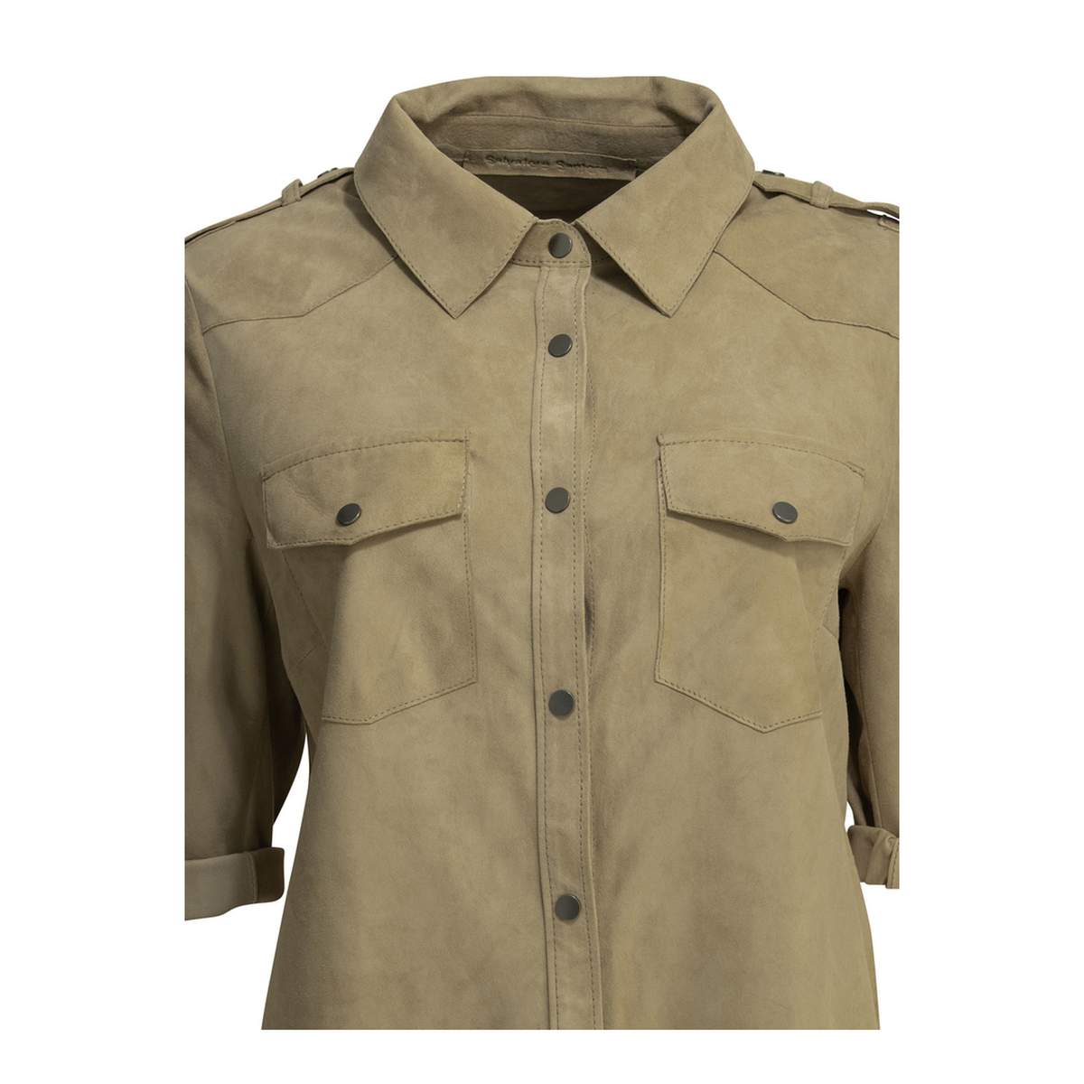 MAYFEYR - Salvatore Santoro - Casual Suede Shirt - 50150DCAMBEIGE