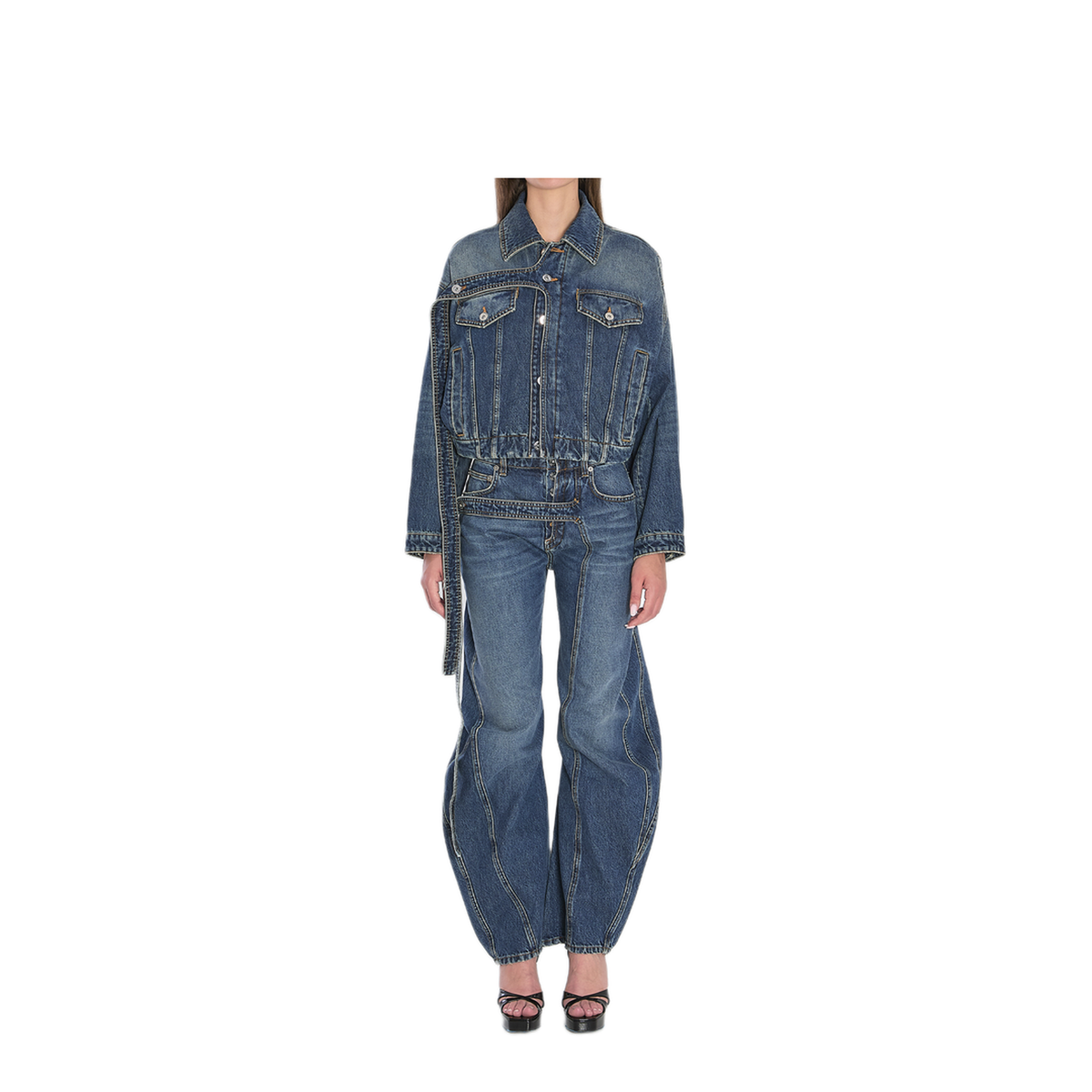 MAYFEYR - Jean Paul Gaultier - Strap Jacket In Denim - WJA004D02457