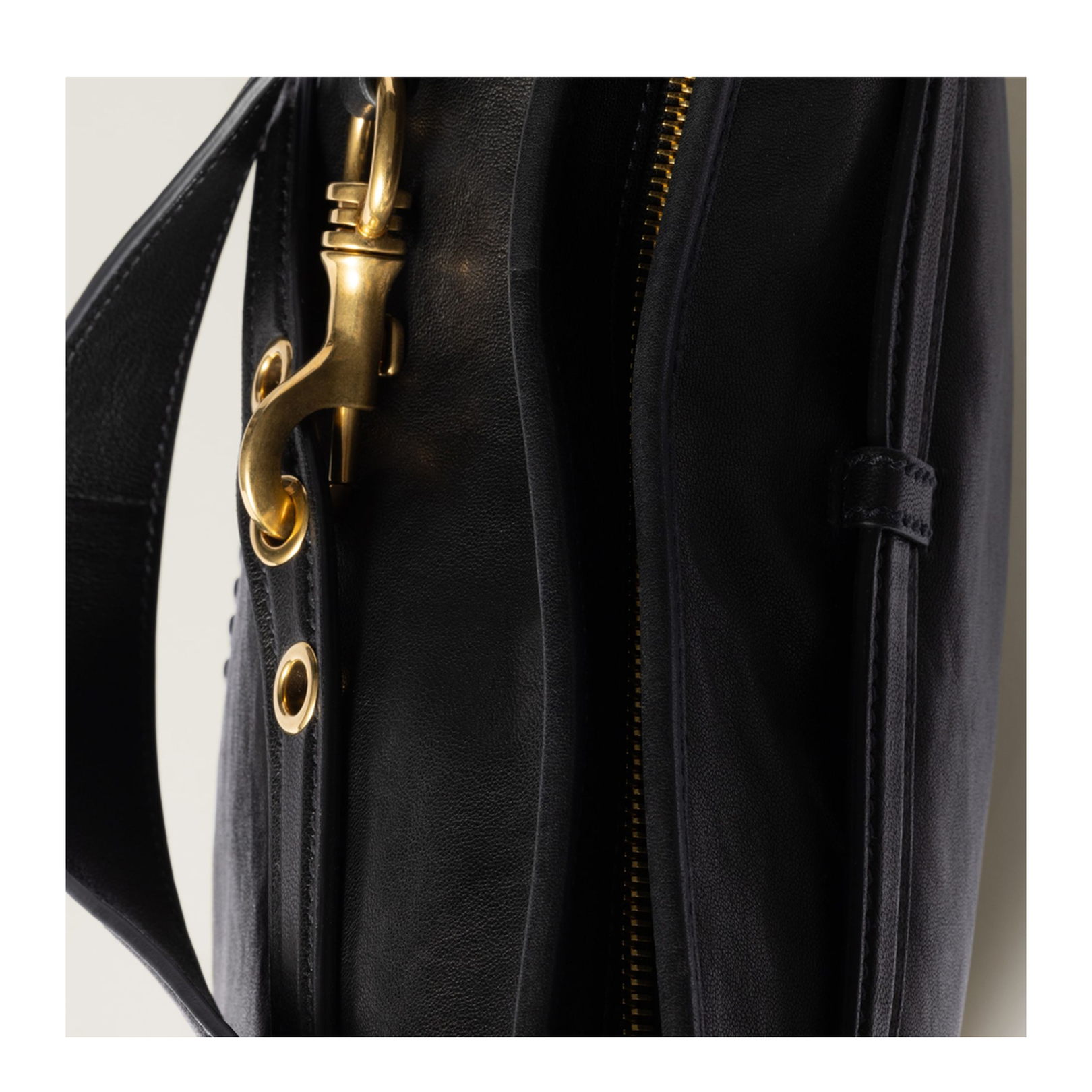 Black Aventure Nappa Leather Bag