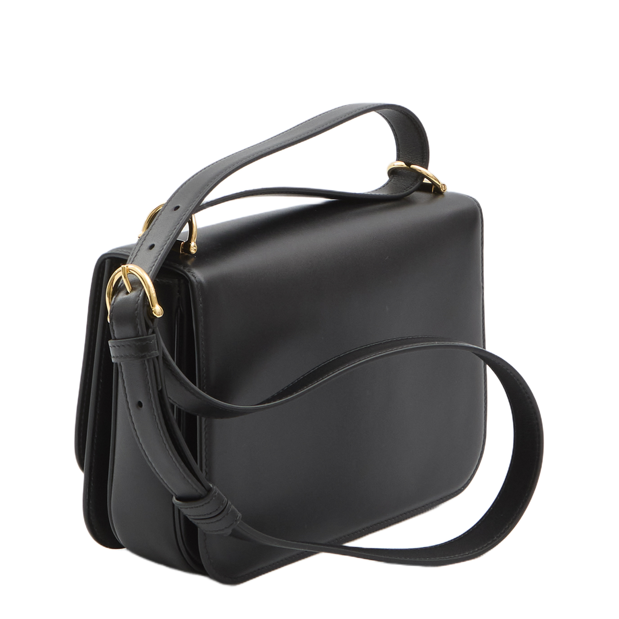Siena Small Shoulder Bag in Black Leather