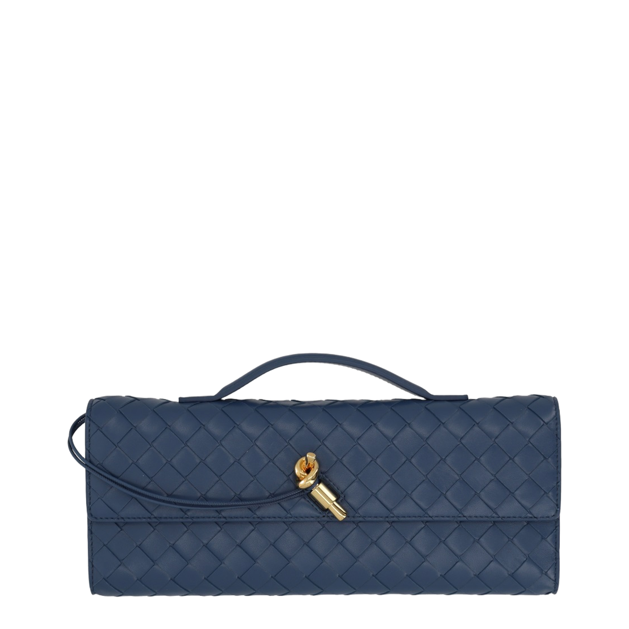 Andiamo Lambskin Clutch - Blue Venezia