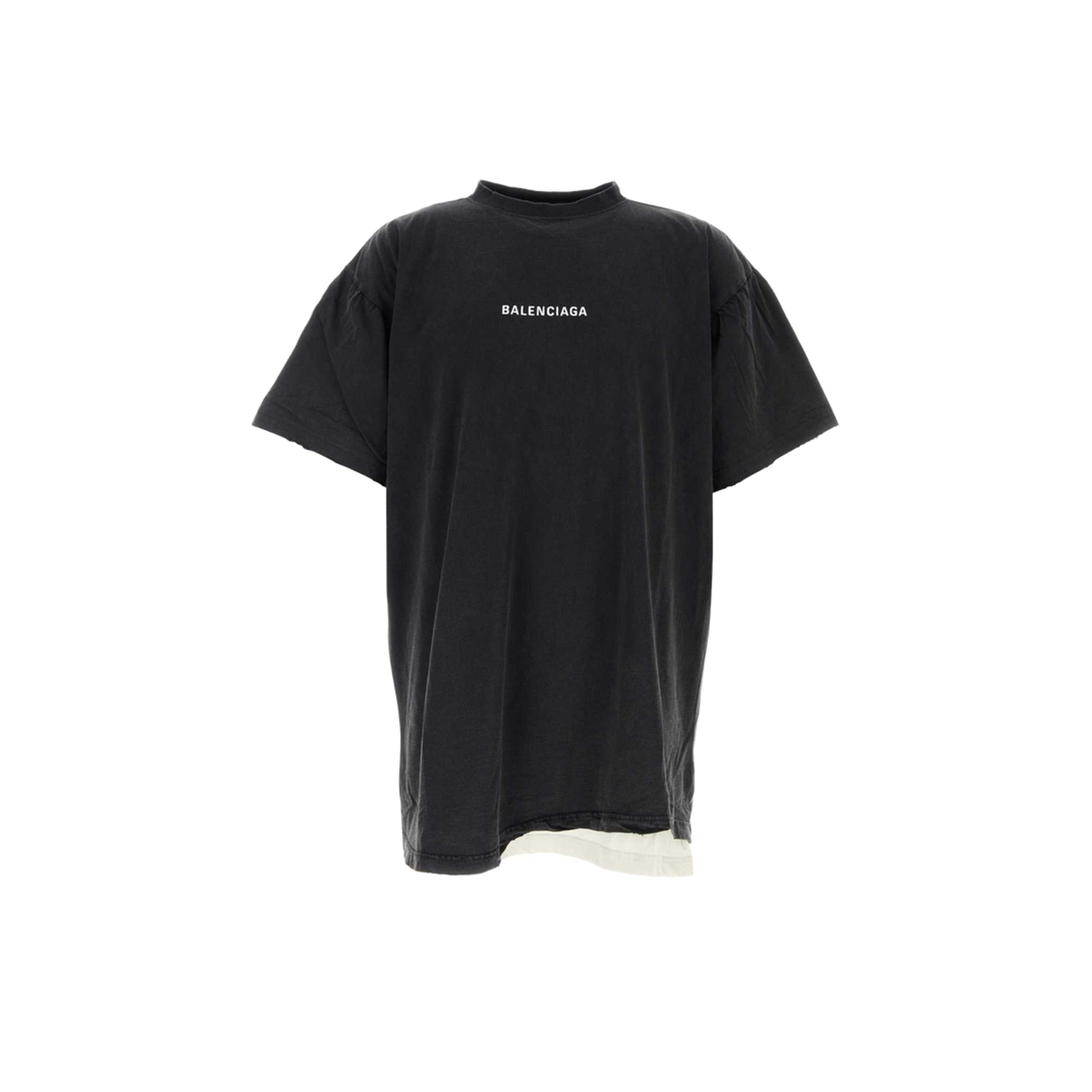 Back Double T-Shirt in faded black