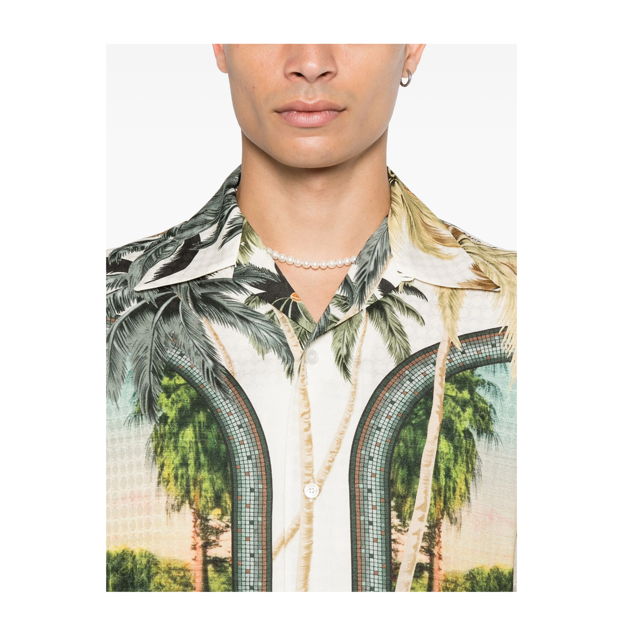 Shirts Green Graphic Print