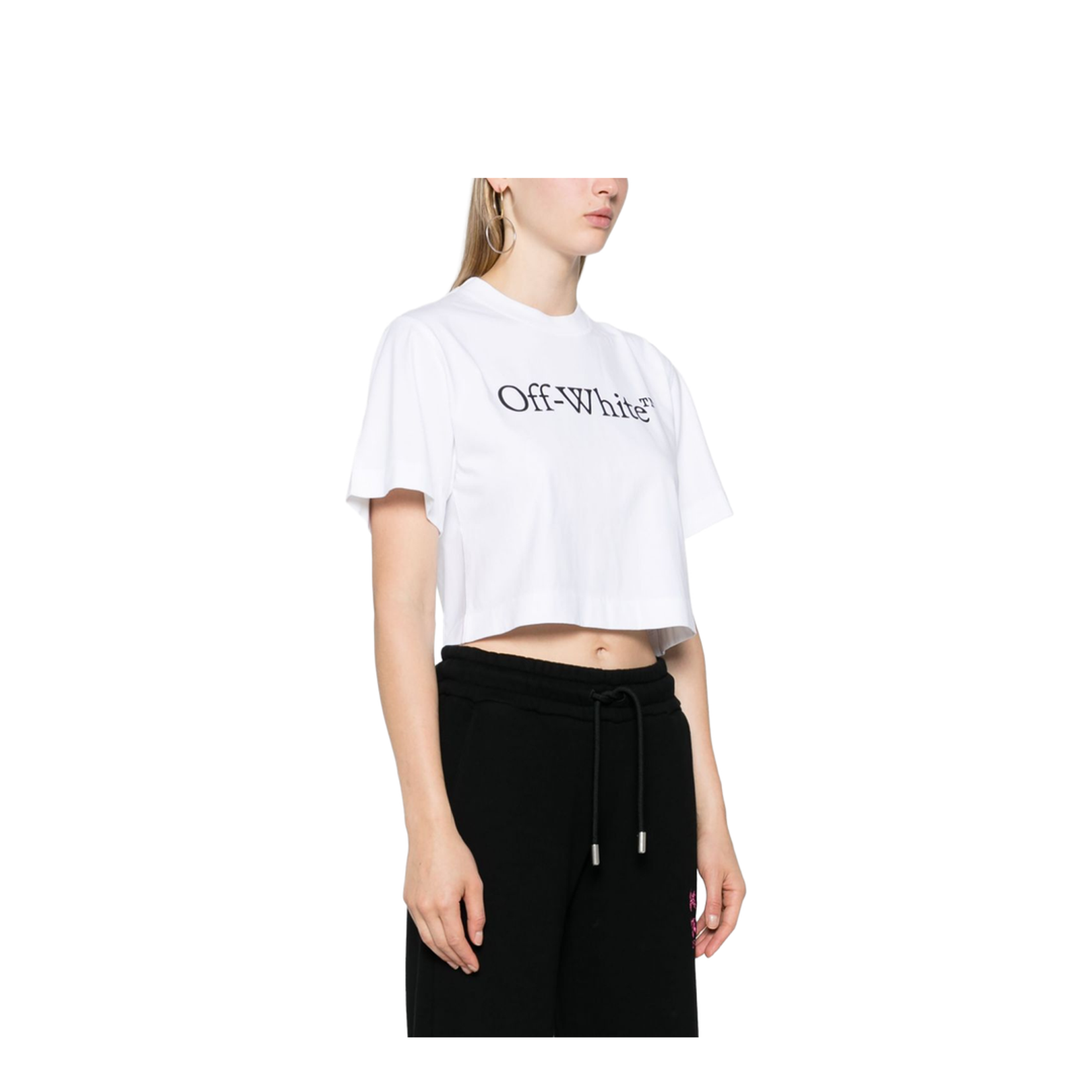 Logo-Print Cropped T-Shirt