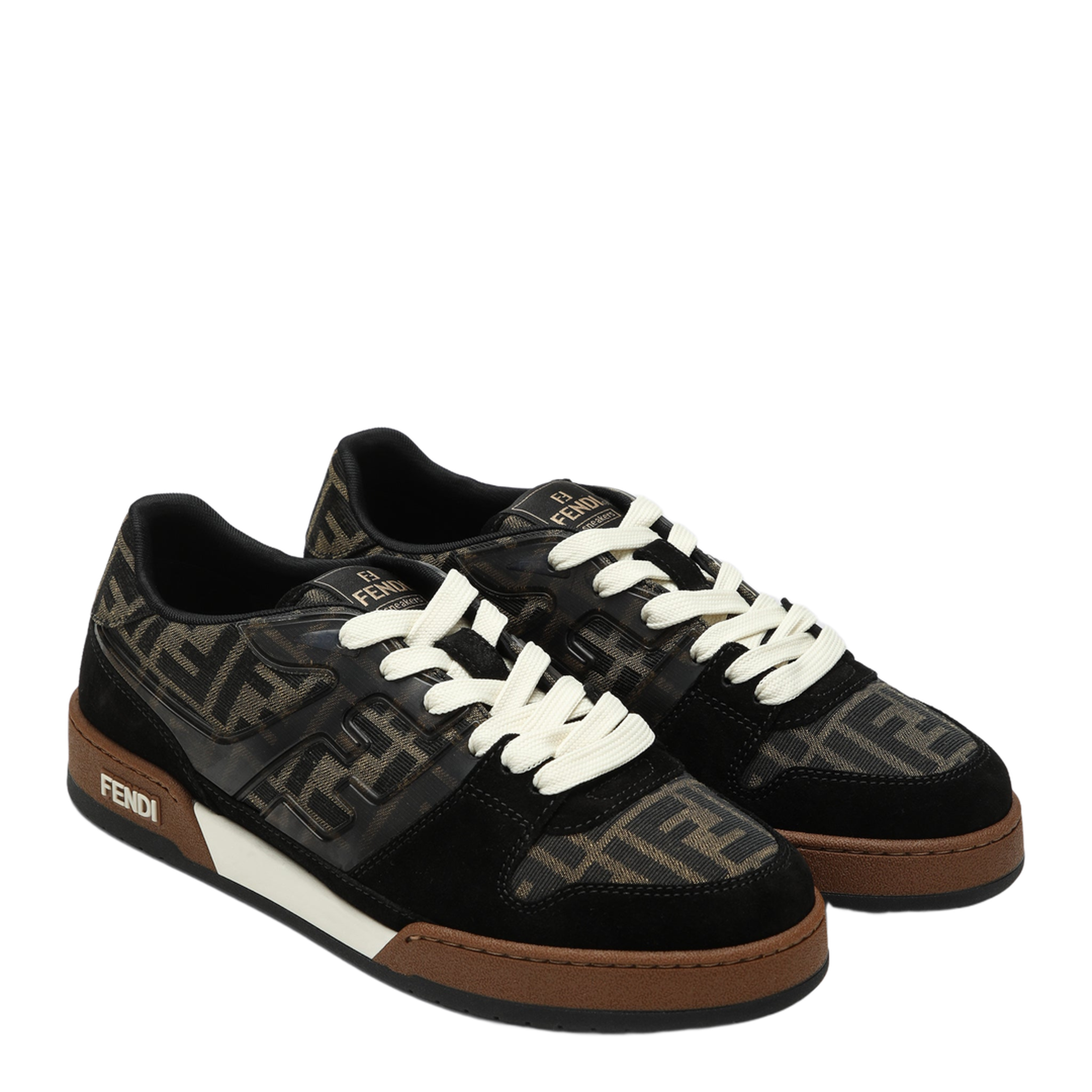 Match Sneaker in Black/Tabacco FF Jacquard