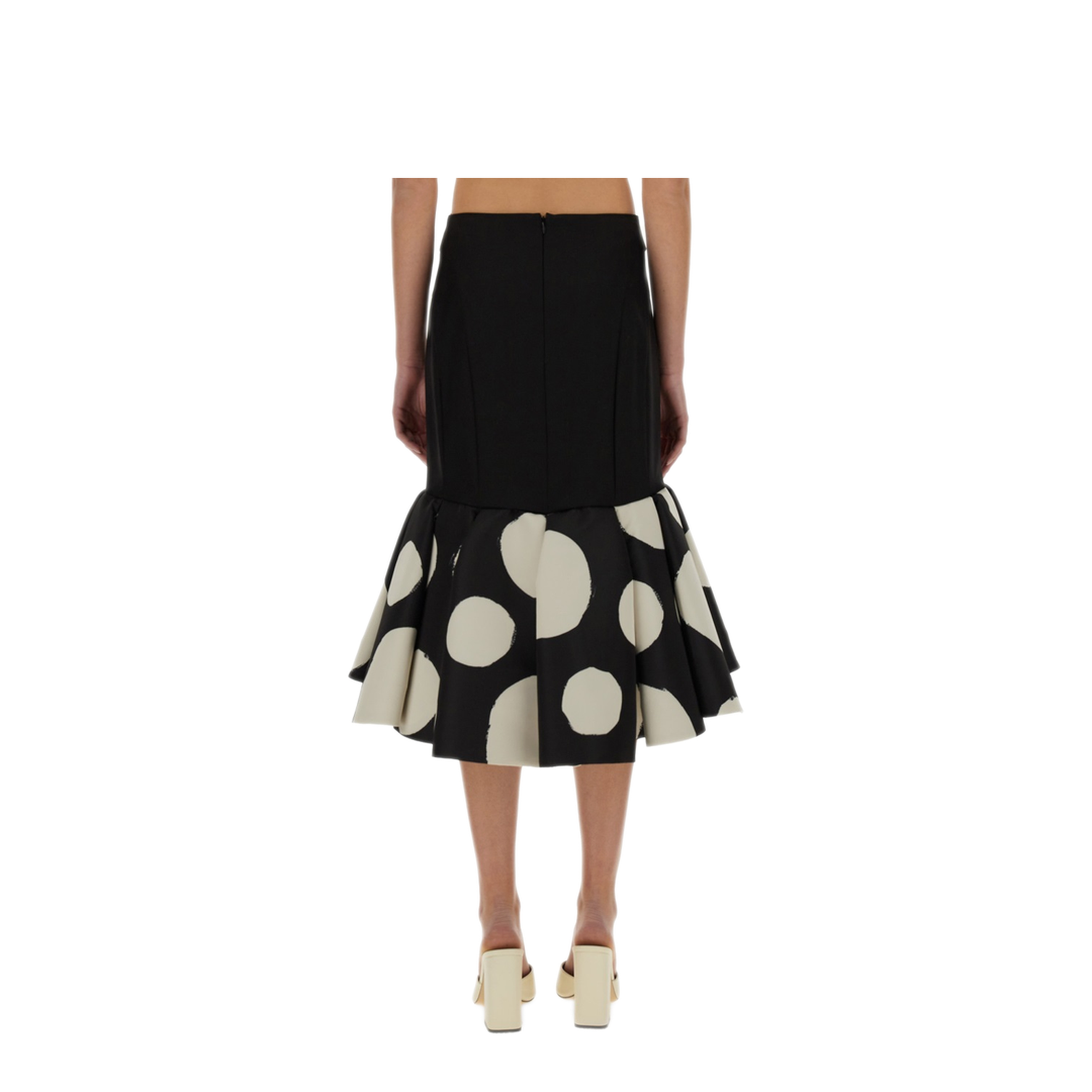 MAYFEYR - NINA RICCI - Midi Skirt With Double Ruffles - 25PCJU018PL0475I9071