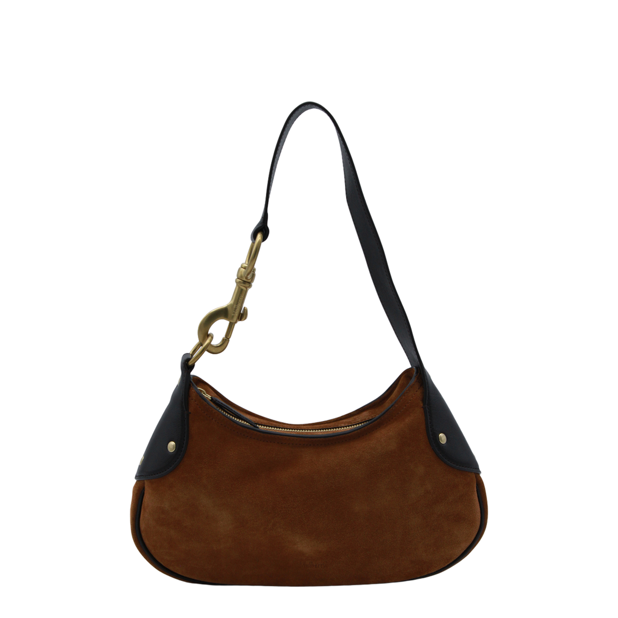 Hackney Small Suede Shoulder Bag - Vintage Oak