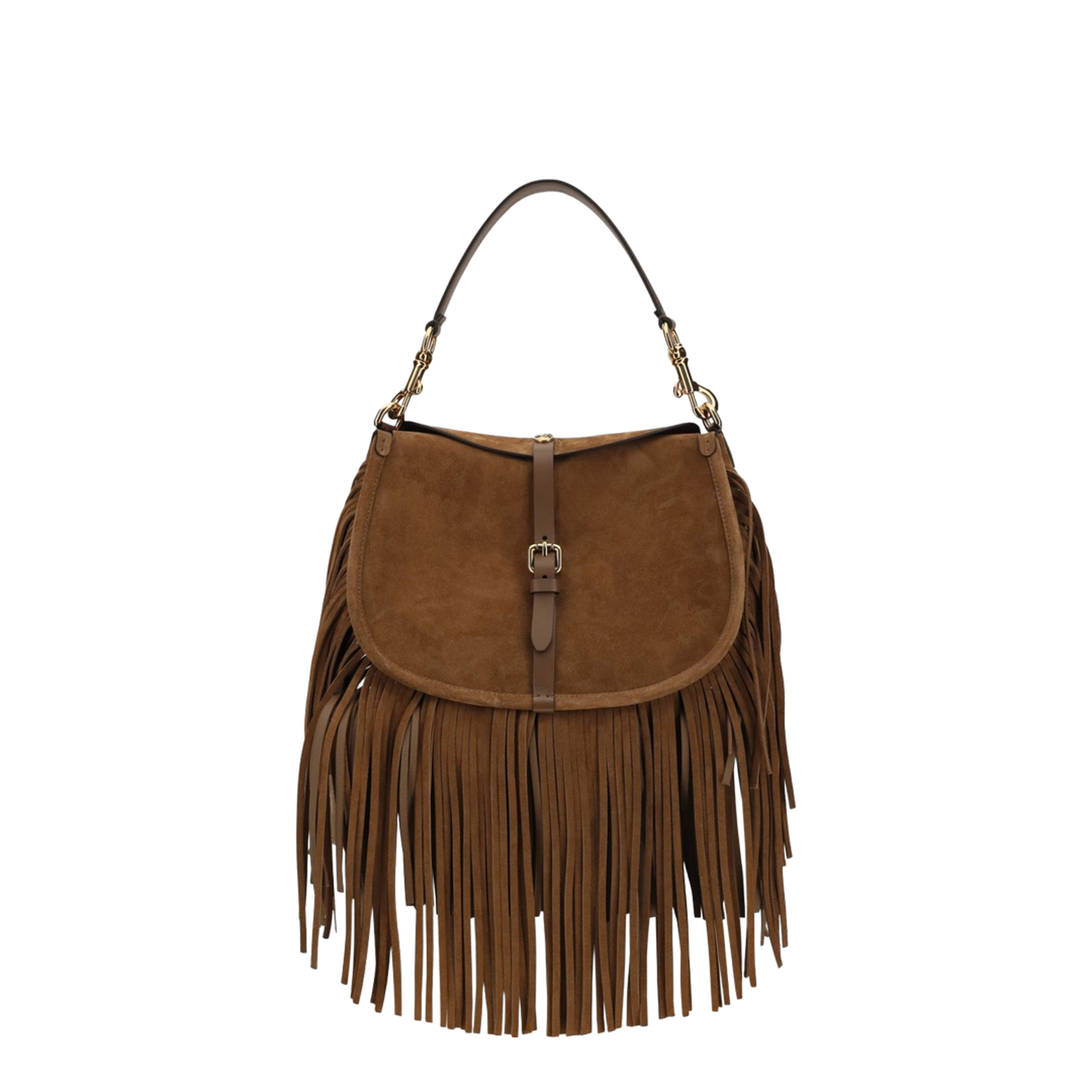 Pony Medium Calfskin Crossbody - Dark Sand