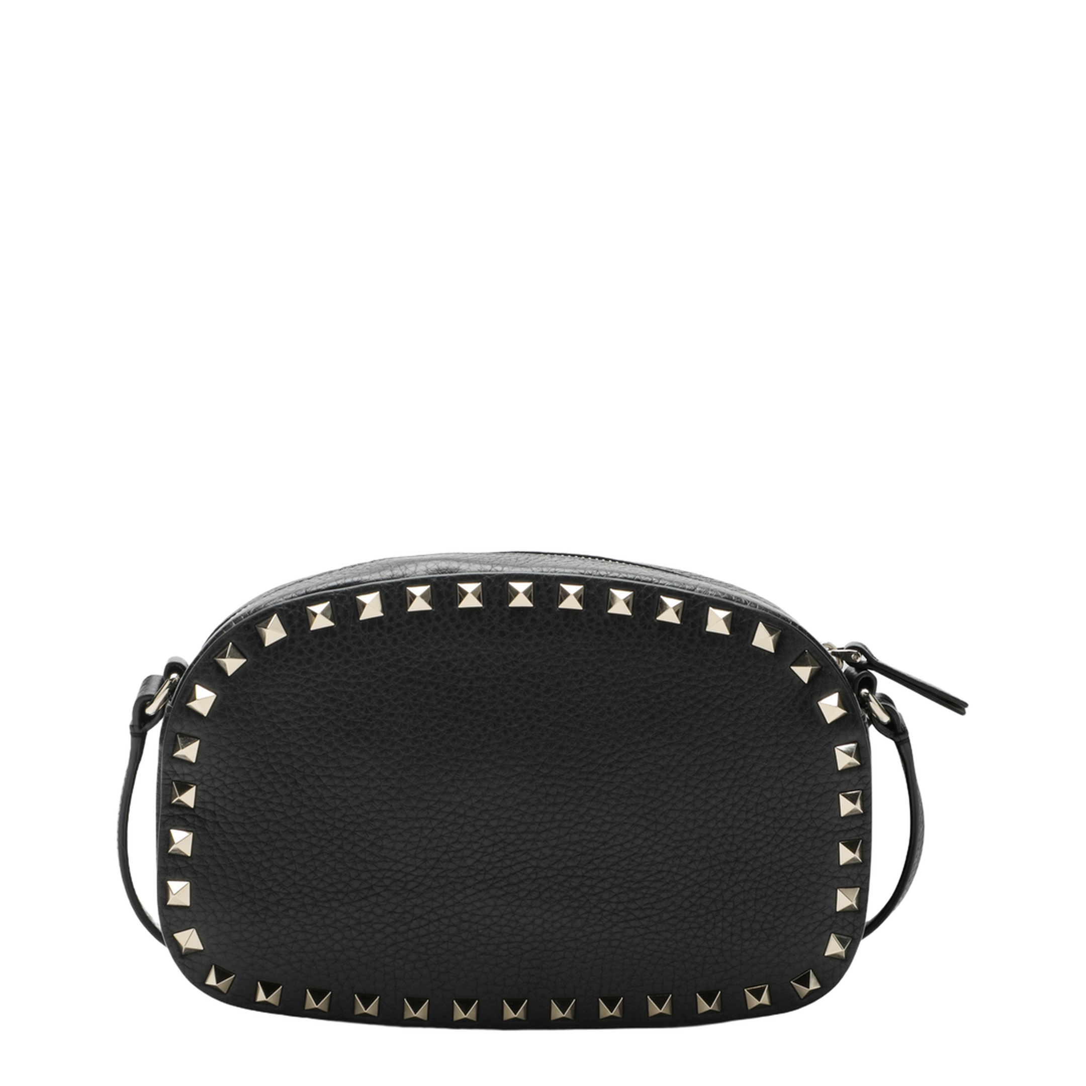 Rockstud Camera Case Crossbody Bag - Black