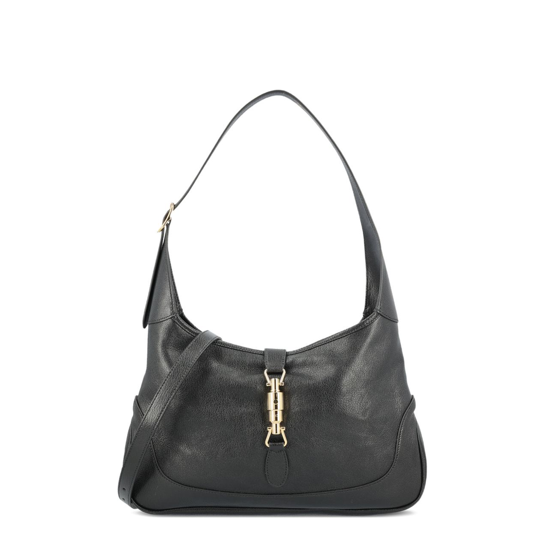 Jackie 1961 Medium Soft Grainy Leather Shoulder Bag - Black