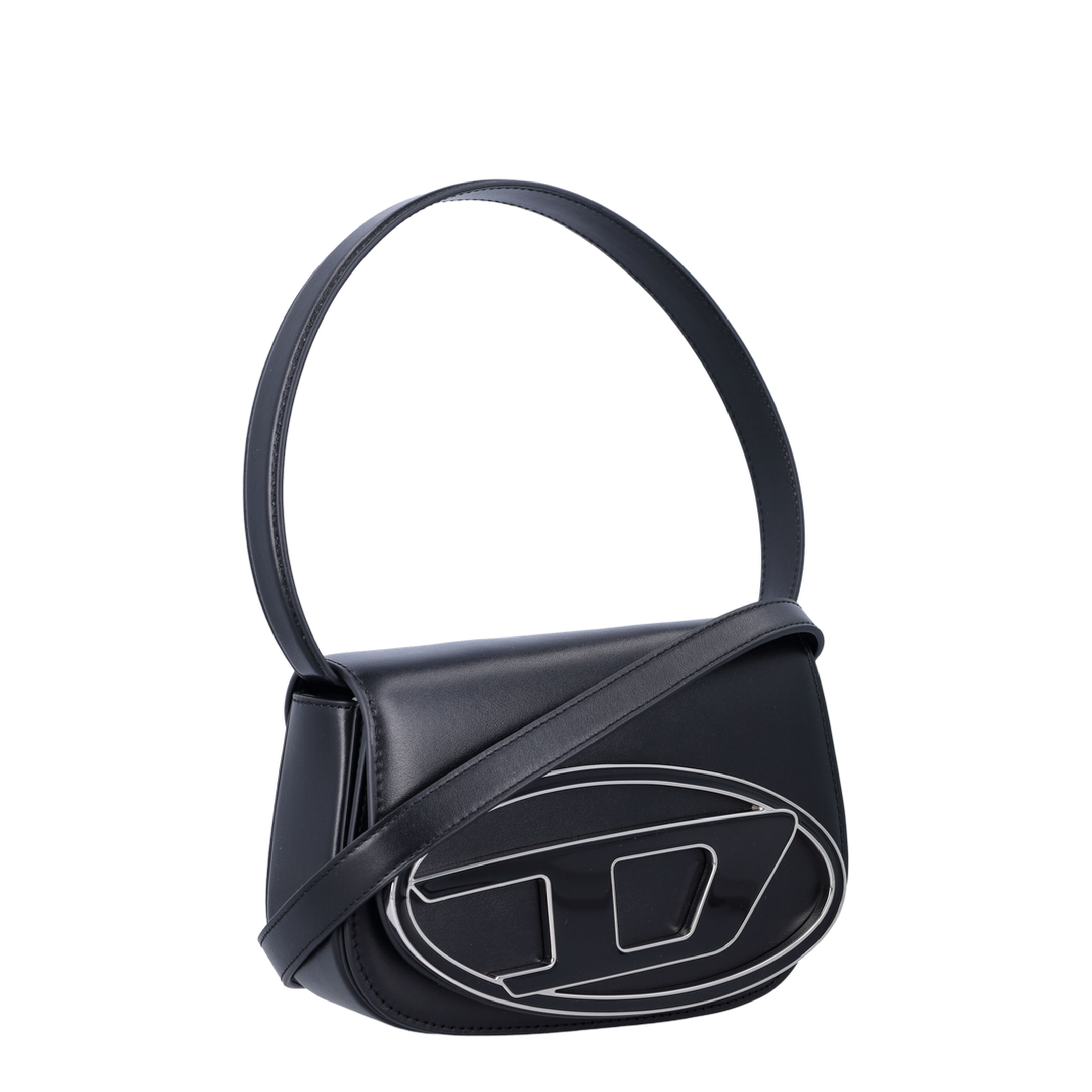 1DR-Iconic Nappa Leather Shoulder Bag - Black