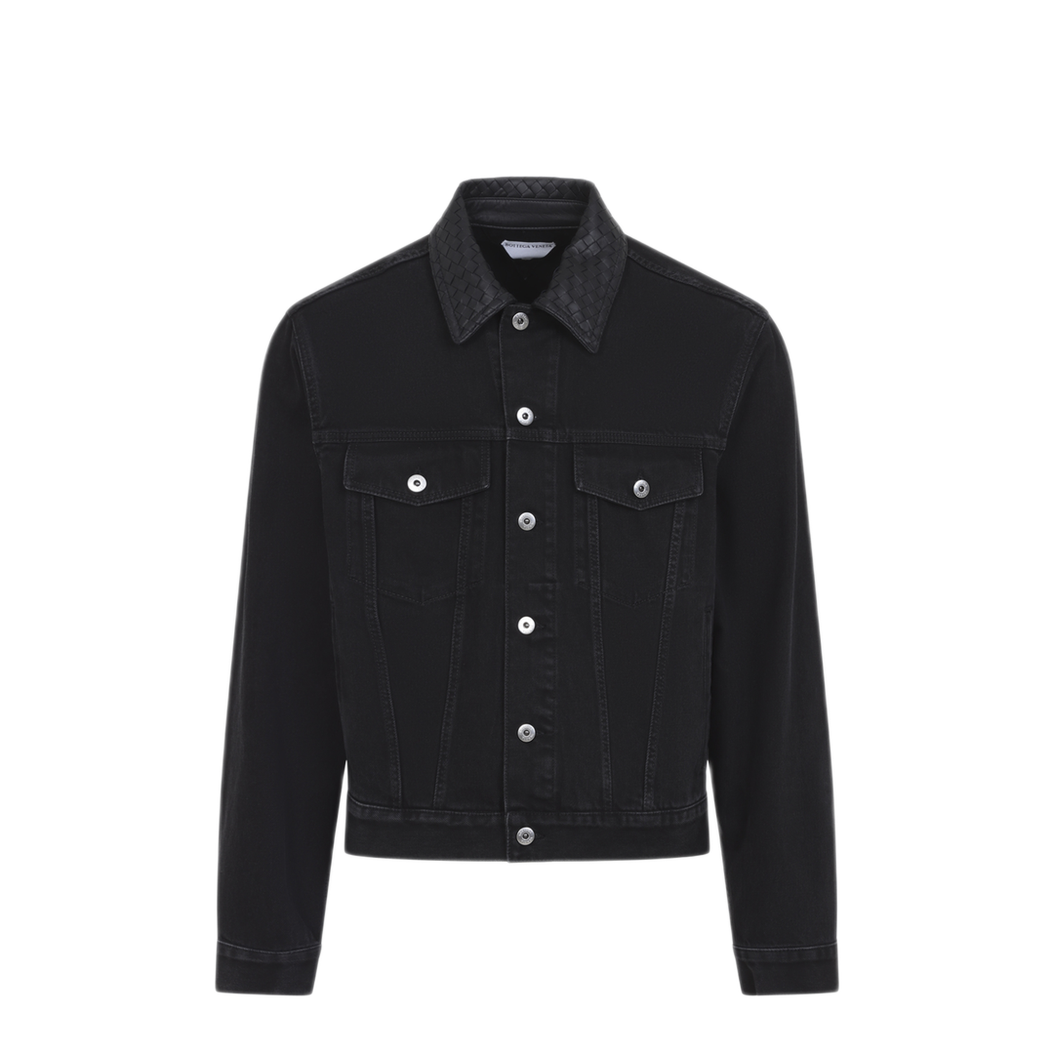 MAYFEYR - Bottega Veneta - Intrecciato Collar Denim Jacket - 862600V69O01000
