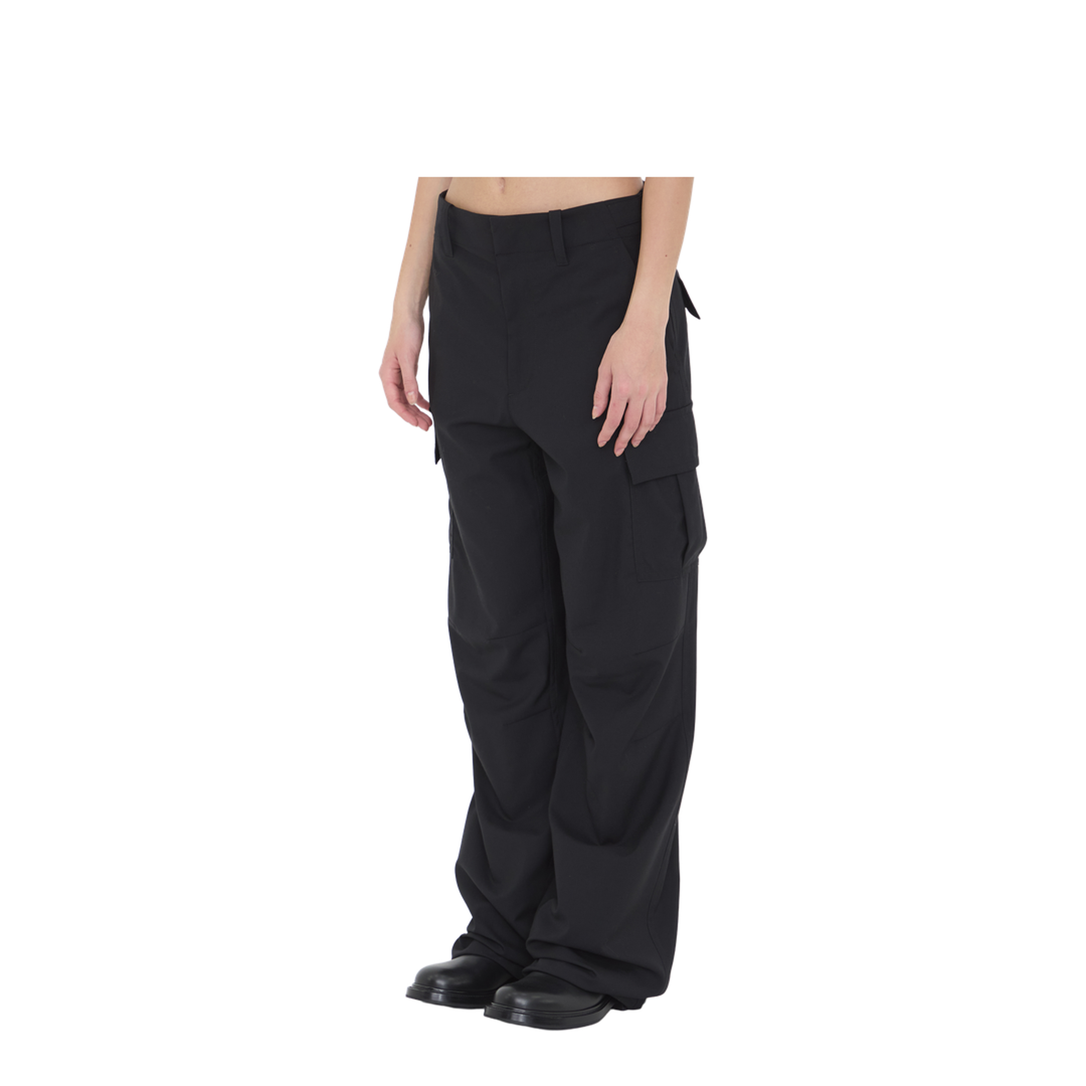 MAYFEYR - Bottega Veneta - Fine Wool Cargo Pants In Black - 845972V4XP01000