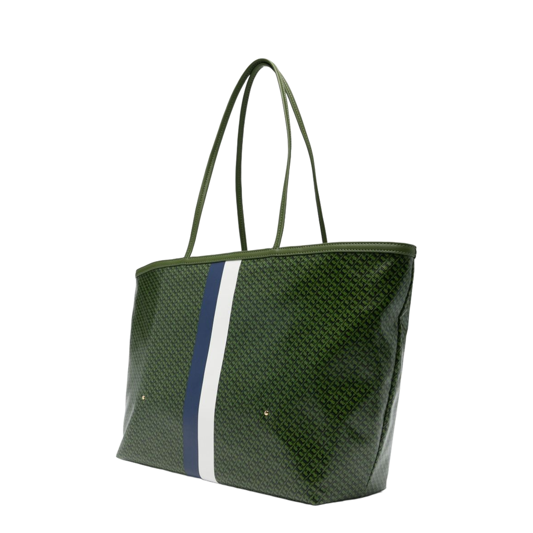 Racer Coated Canvas Tote - Green