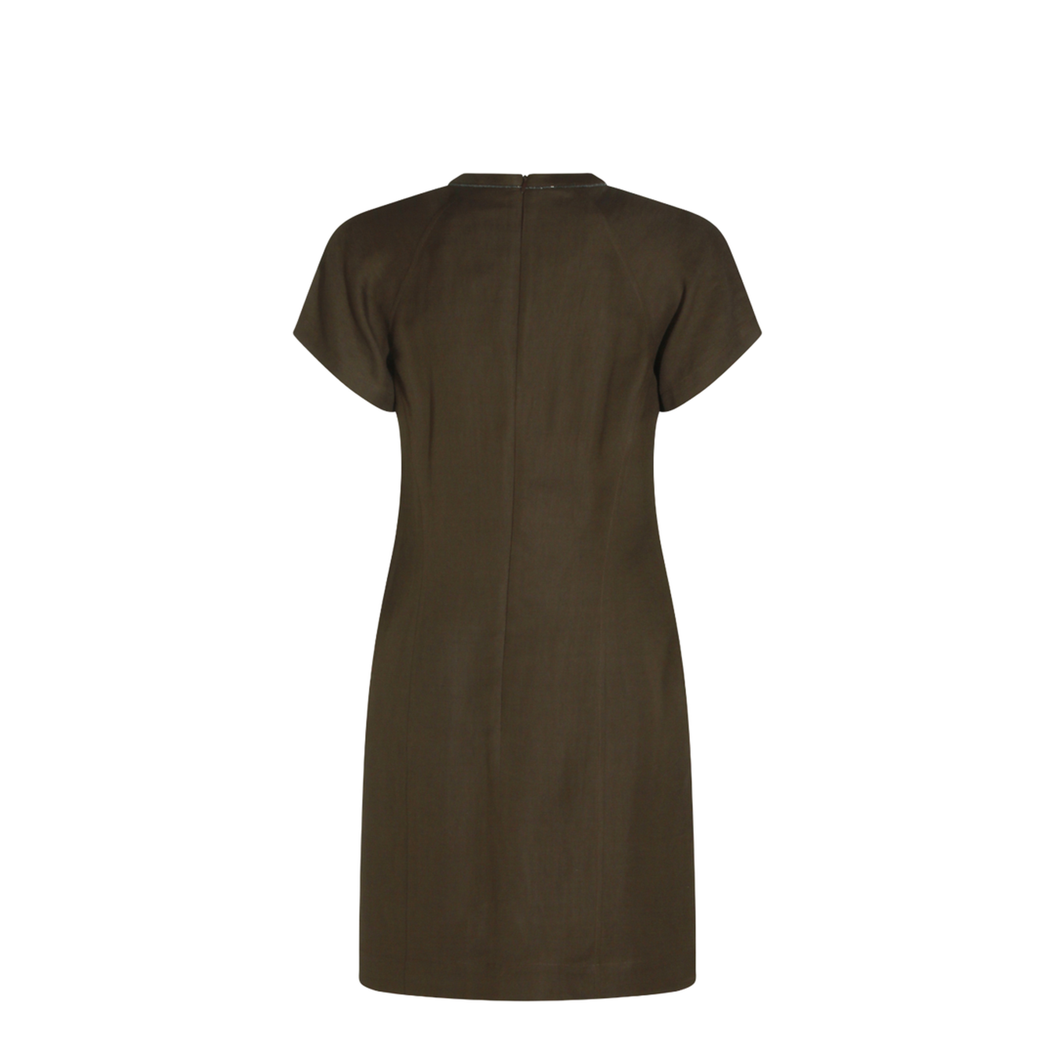 Brown Viscose Blend Dress