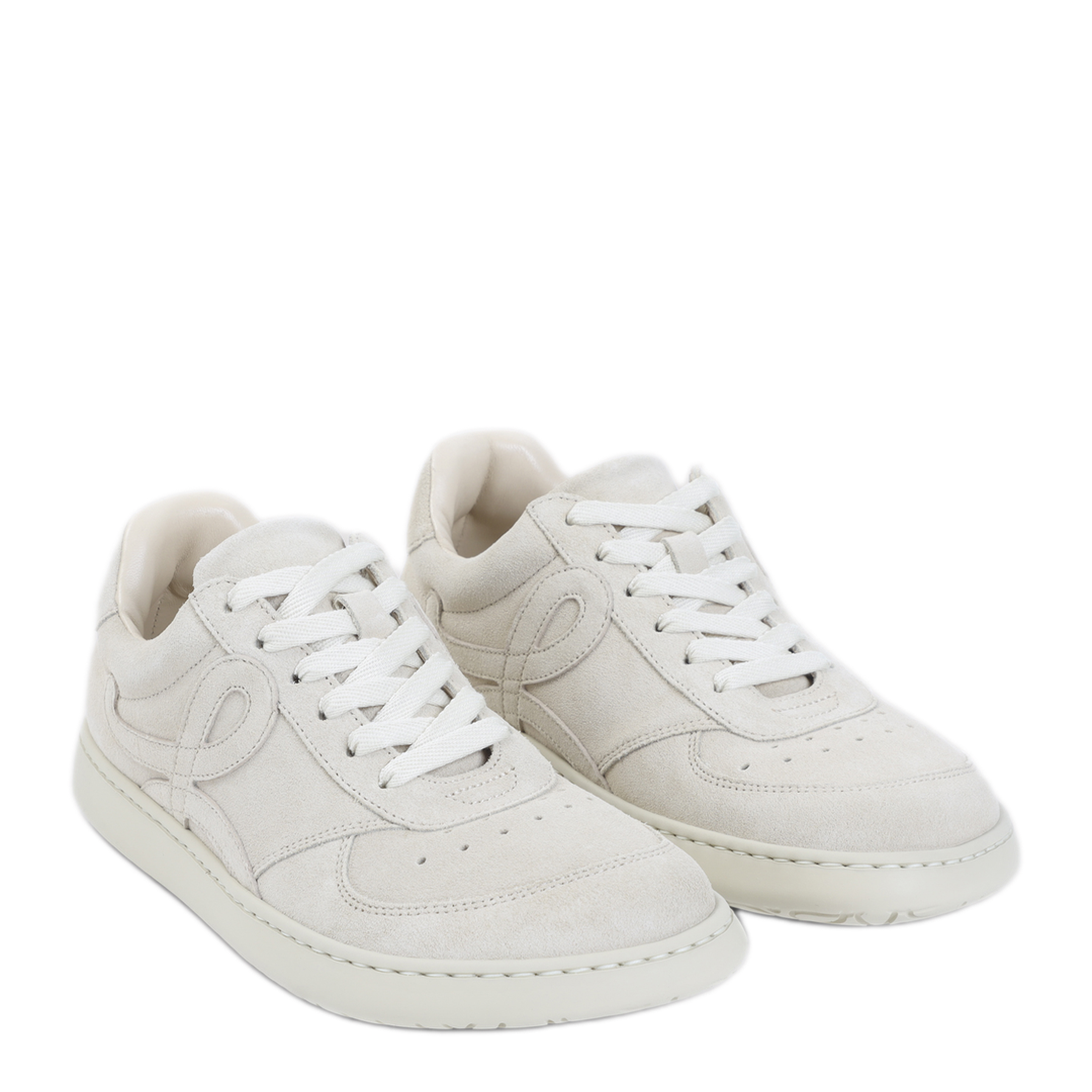 MAYFEYR - Loewe - Oat Milk Calf Leather Jambo Sneakers - LAB4282X028806