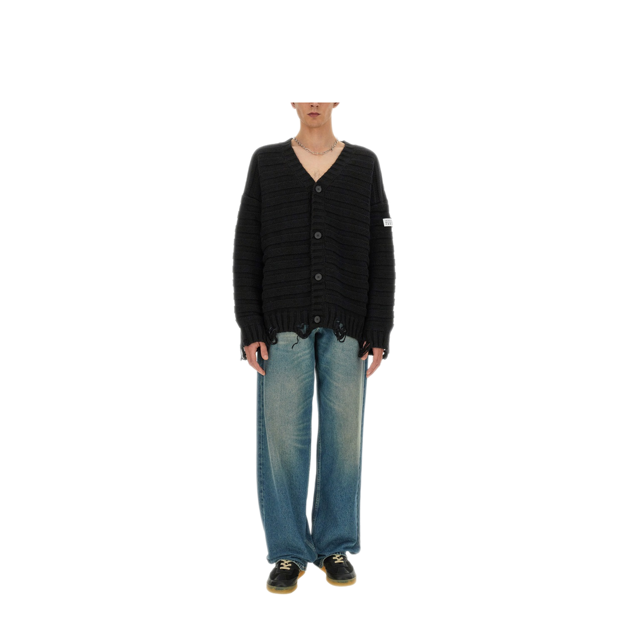 MAYFEYR - Mm6 Maison Margiela - Cardigan With V-Neck - SH0HP0005M13040900
