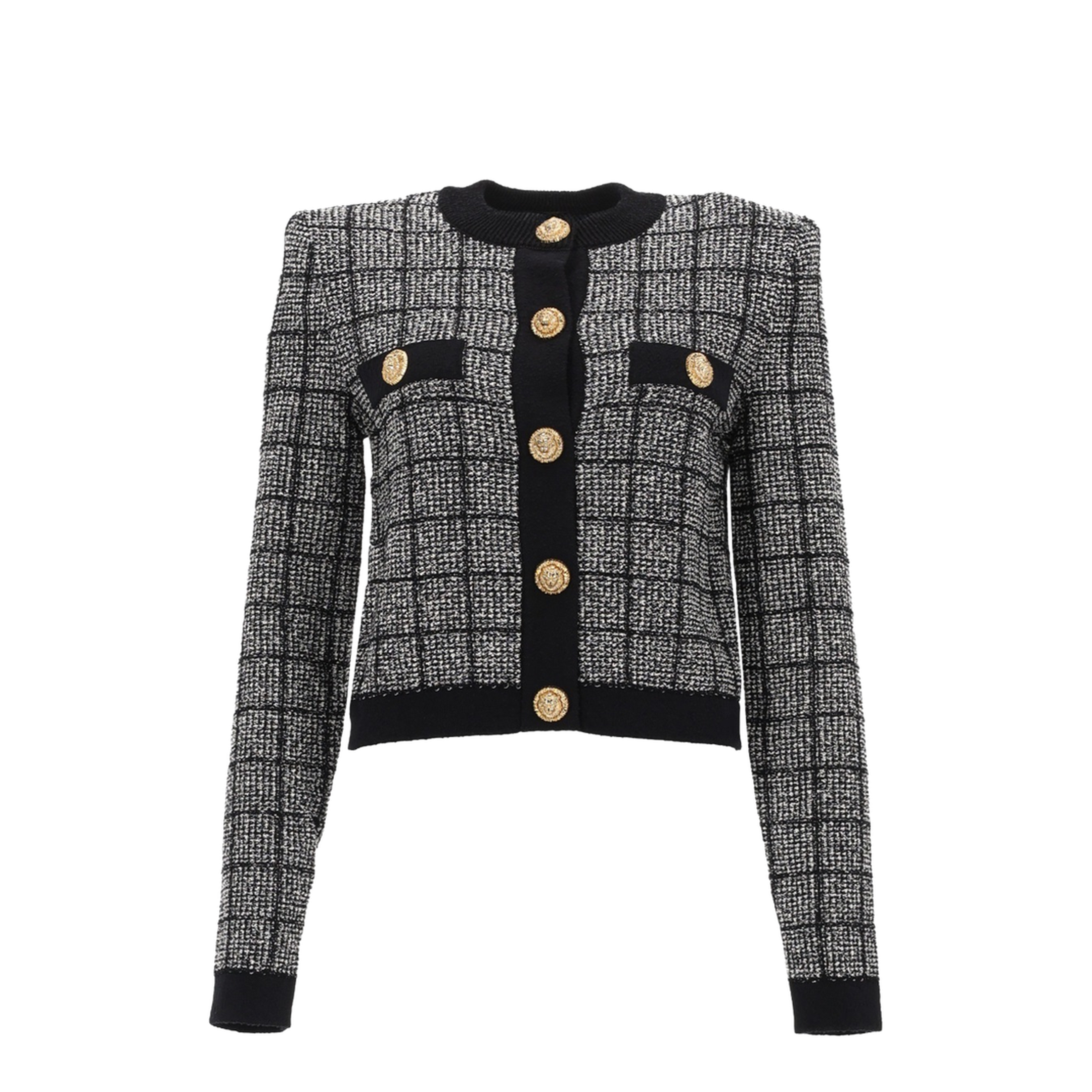 Knitted Sweater Black Grey