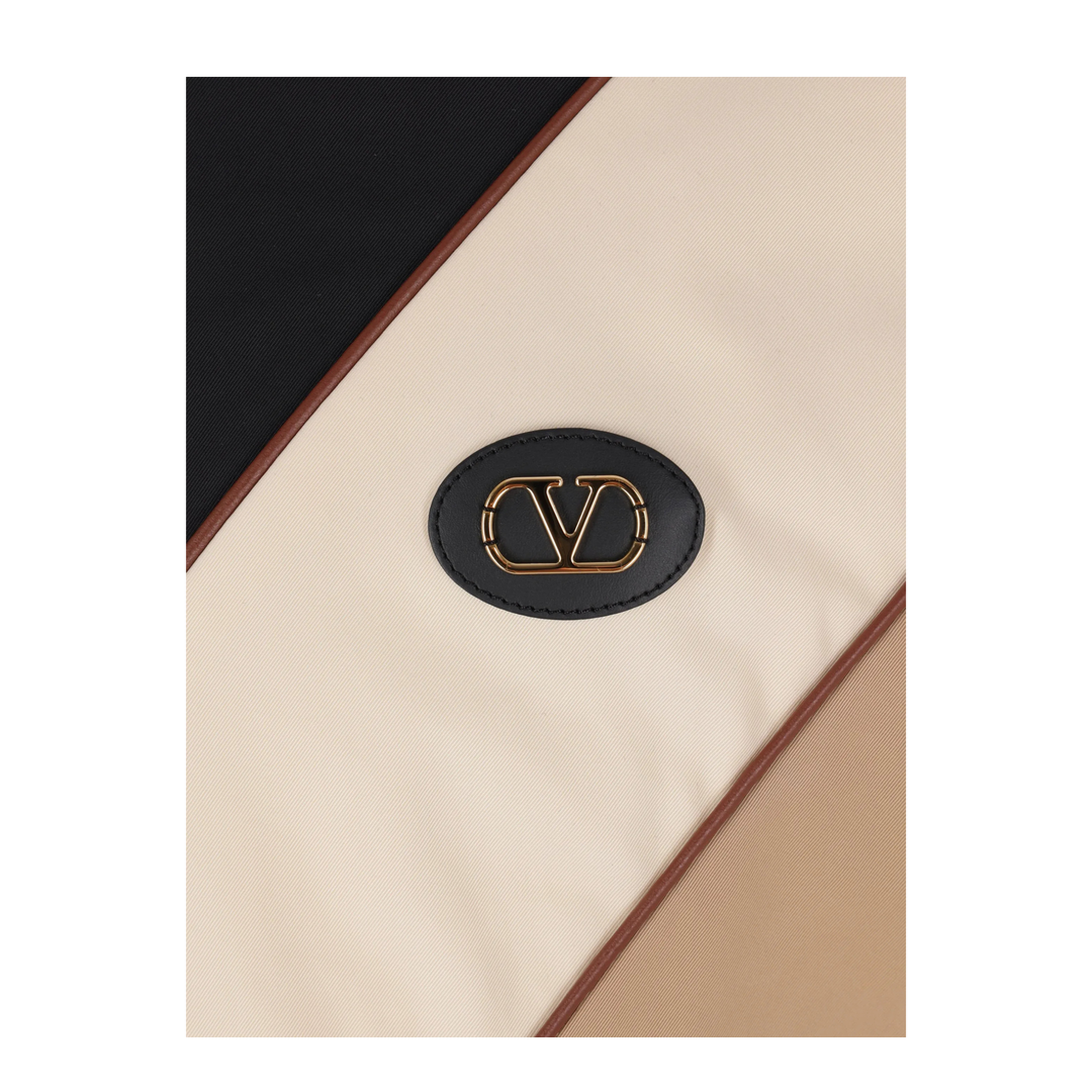 VLogo Striped Jacket Beige