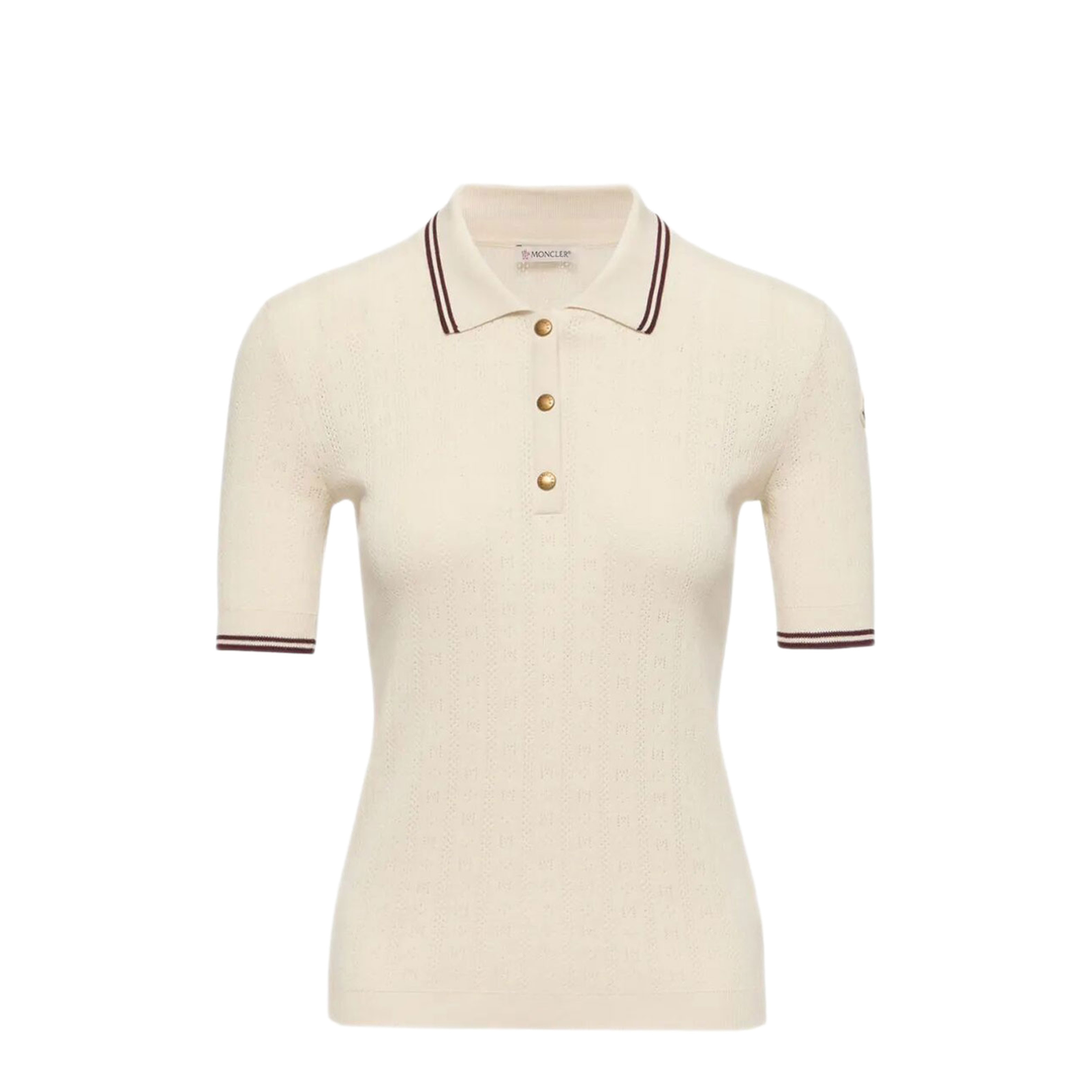 MAYFEYR - Moncler - Rhombus And Logo Pattern Cotton Polo Shirt - L10939A00005M9371043