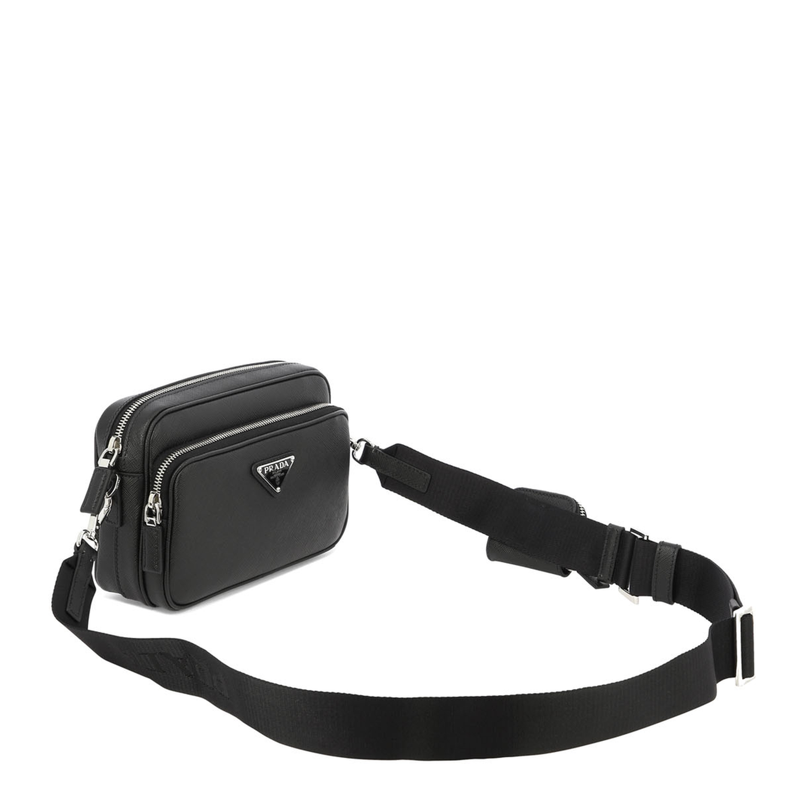 Black Leather Crossbody Bag