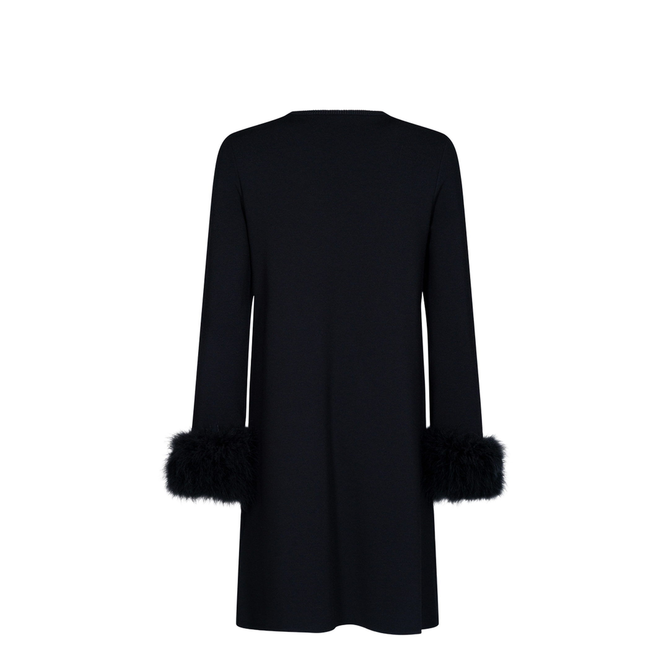 MAYFEYR - Valentino - V Logo And Feather-Detail Knitted Dress - BKC72MA2Q