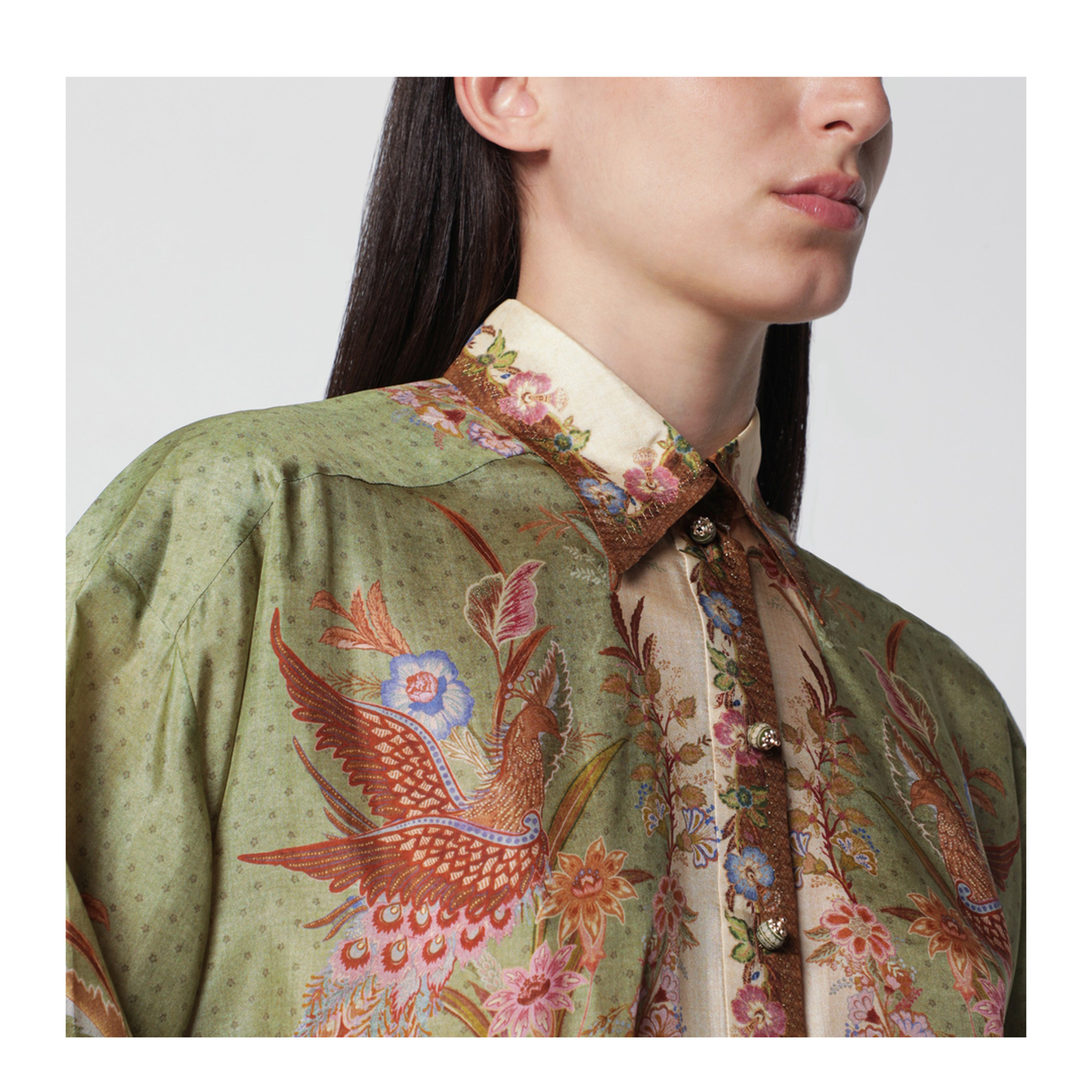 MAYFEYR - Zimmermann - Indra Shirt With Floral Print - 8686TSS262SIKS