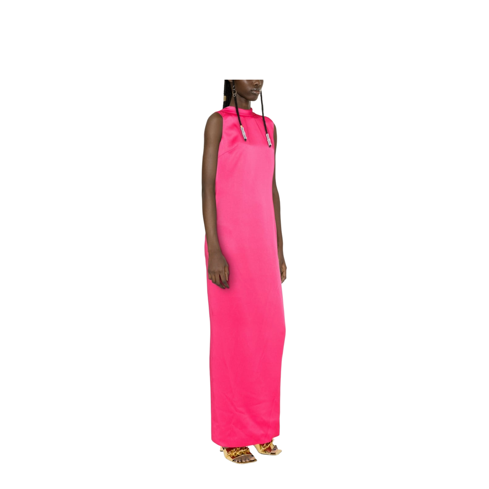 Long Dress With Ring Neckline